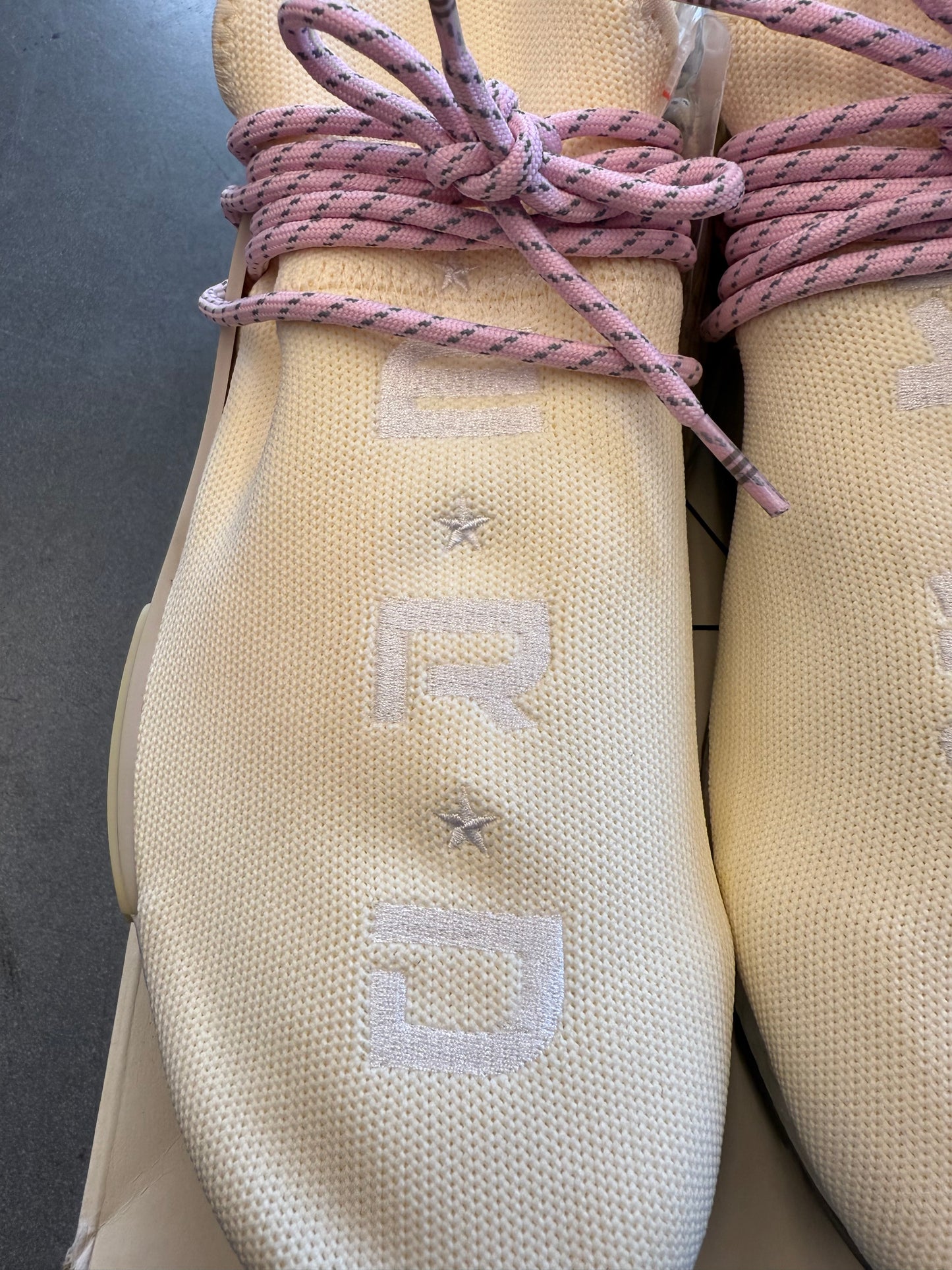 SIZE 11 ADIDAS NMD HU PHARRELL NERD CREAM (BRAND NEW WITH BOX)