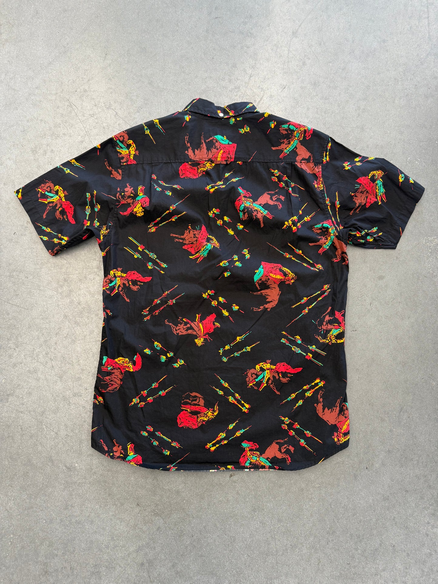 SS13 SUPREME MATADOR SHORT SLEEVE BUTTON-UP SHIRT - BLACK