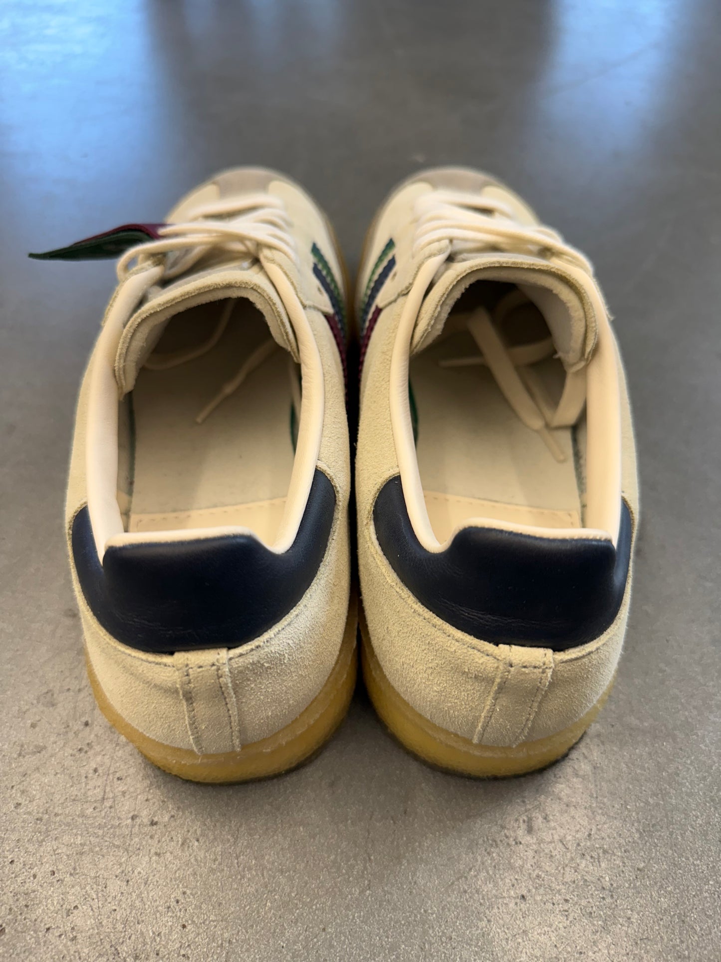 2023 SIZE 11 ADIDAS CLARKS 8TH STREET SAMBA BY RONNIE FIEG KITHMAS WHITE MULTI (PRE-OWNED NO BOX)