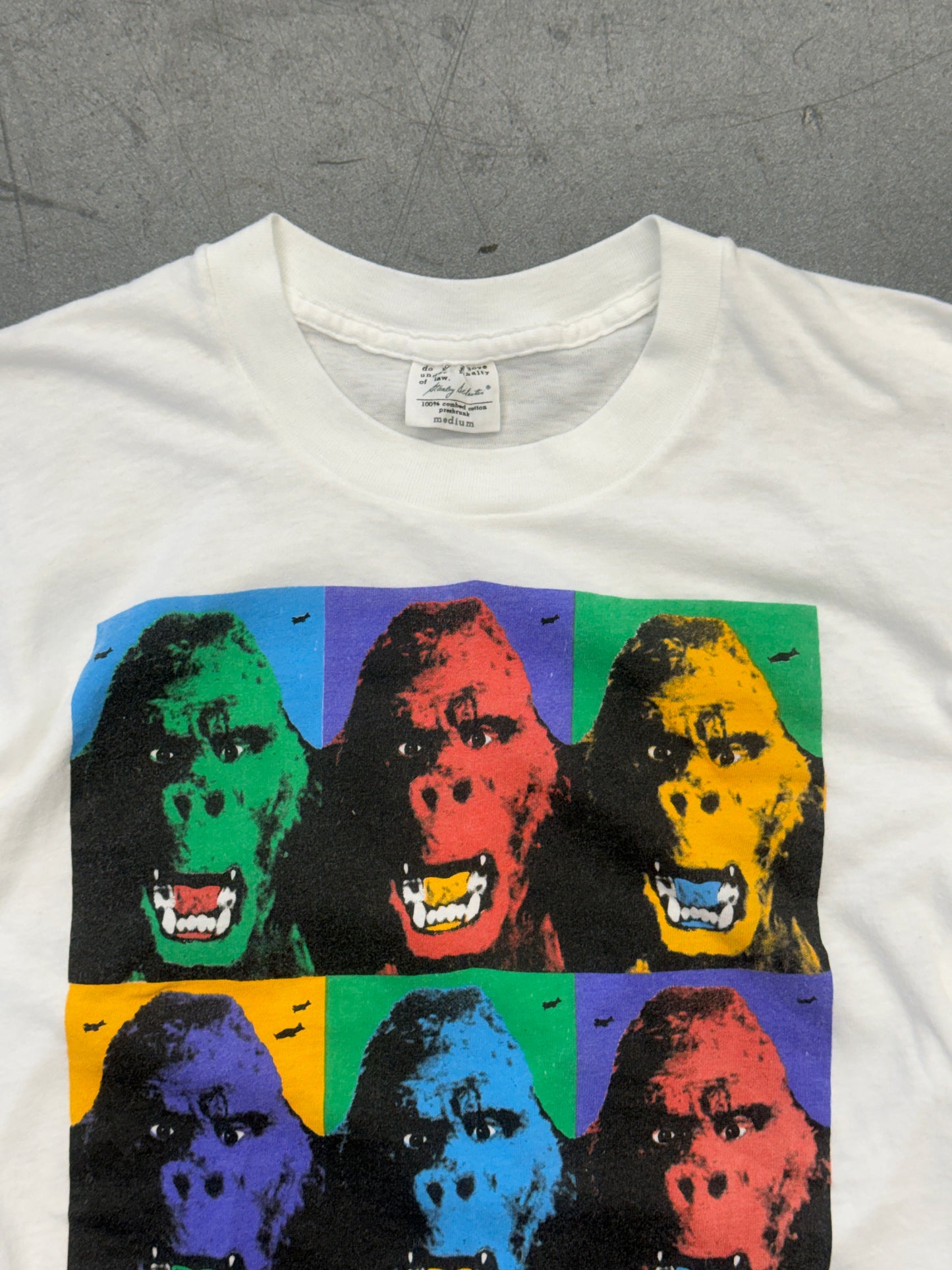 1986 STANLEY DESANTIS KING KONG ANDY WAHOL POP ART TEE (STANLEY DESANTIS TAG)