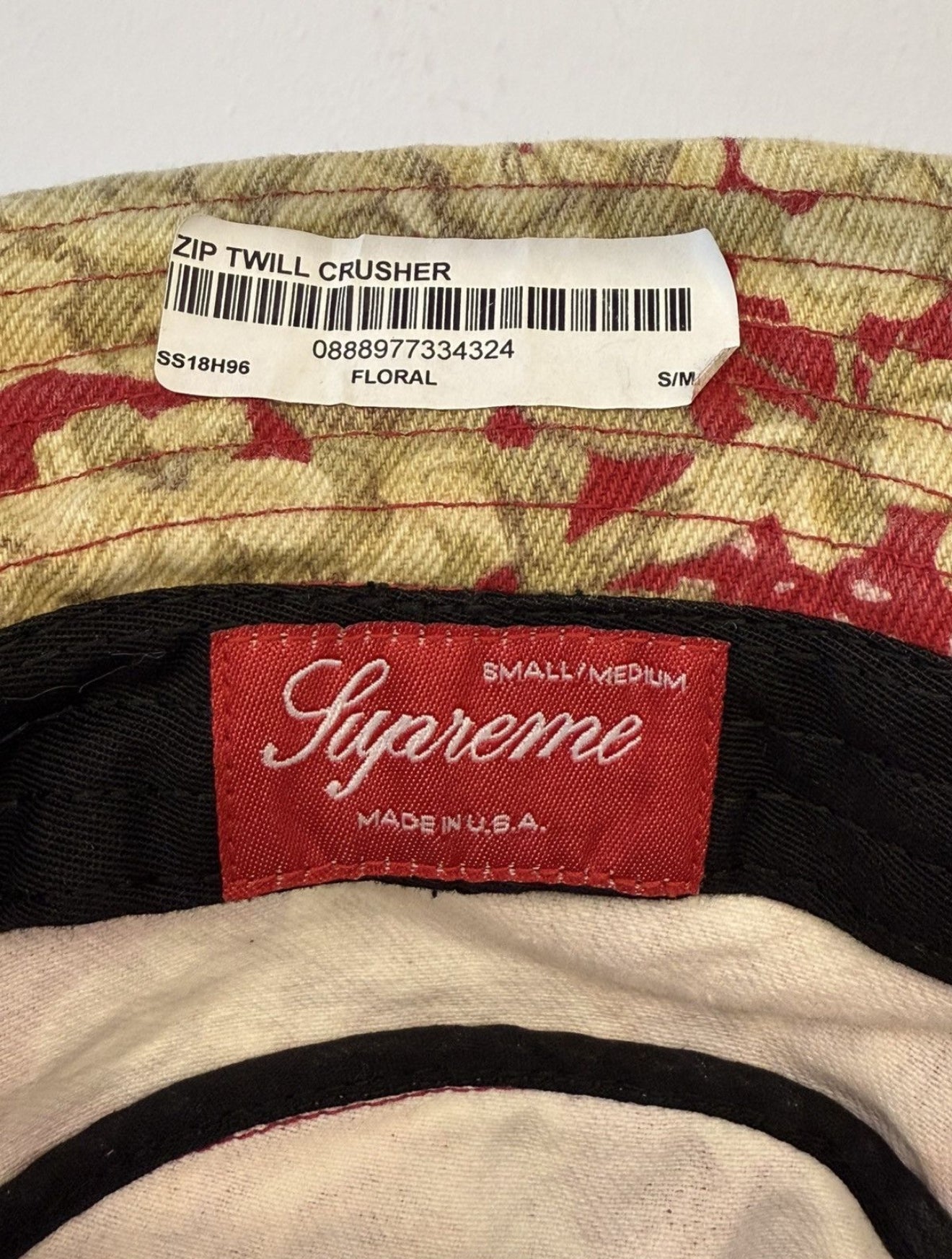 SS18 SUPREME ZIP TWILL CRUSHER - FLORAL