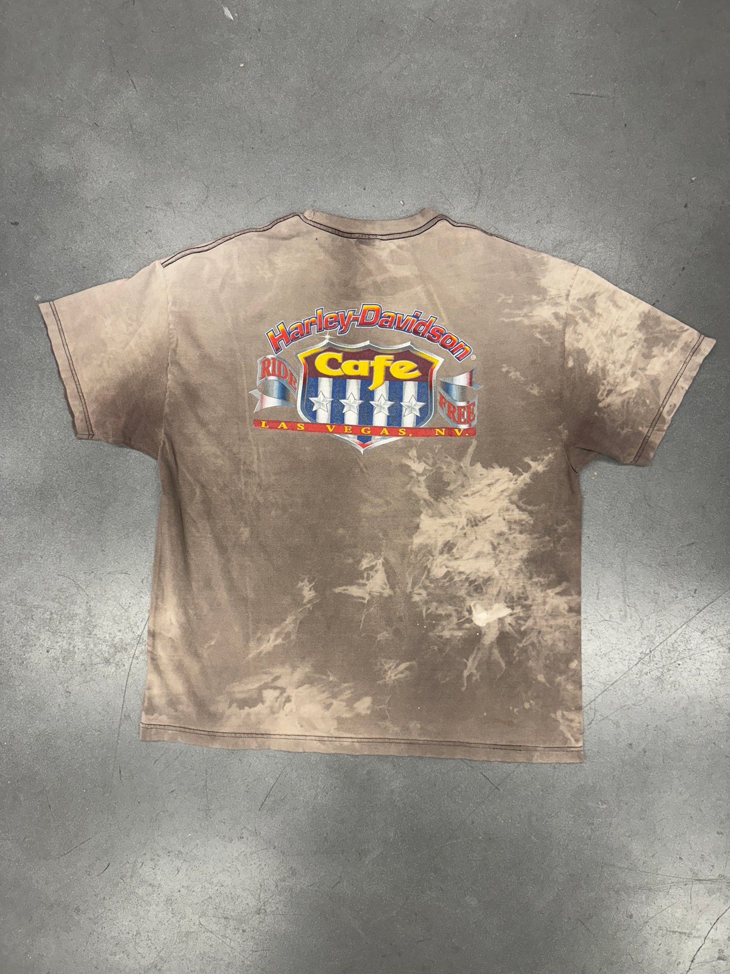 2001 HARLEY-DAVIDSON CAFE LAS VEGAS FIREWORKS TEE
