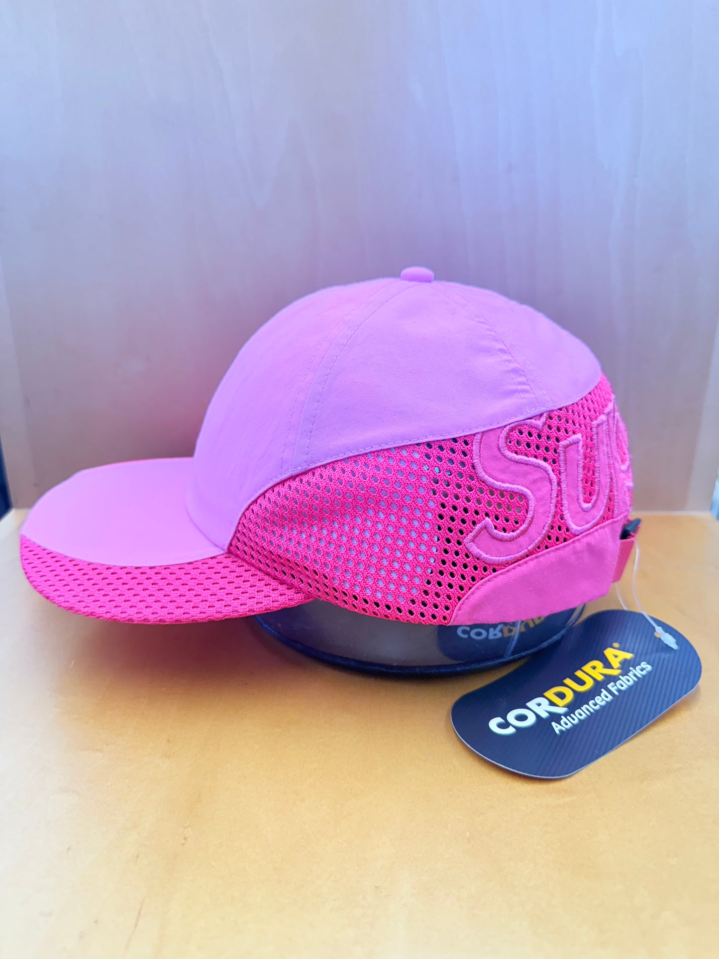 SS25 SUPREME CORDURA MESH 6-PANEL HAT PINK (NEW)