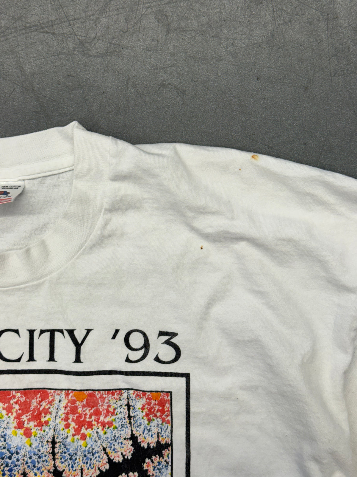 KANSAS CITY '93 NATIONAL SCIENCE TEACHERS ASSOCIATION FRACTAL TEE (FOTL TAG)