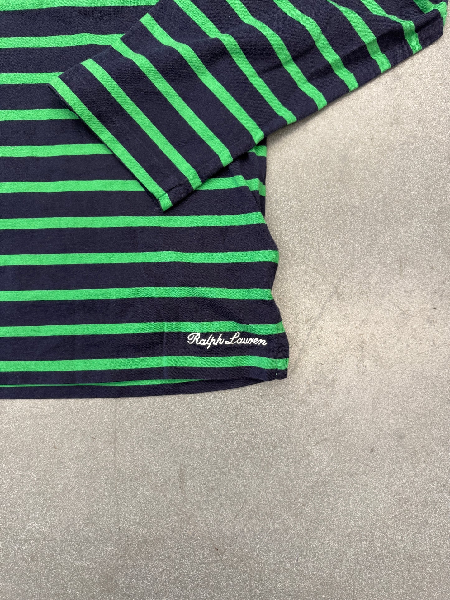 VINTAGE RALPH LAUREN PURPLE LABEL STRIPED LS TEE