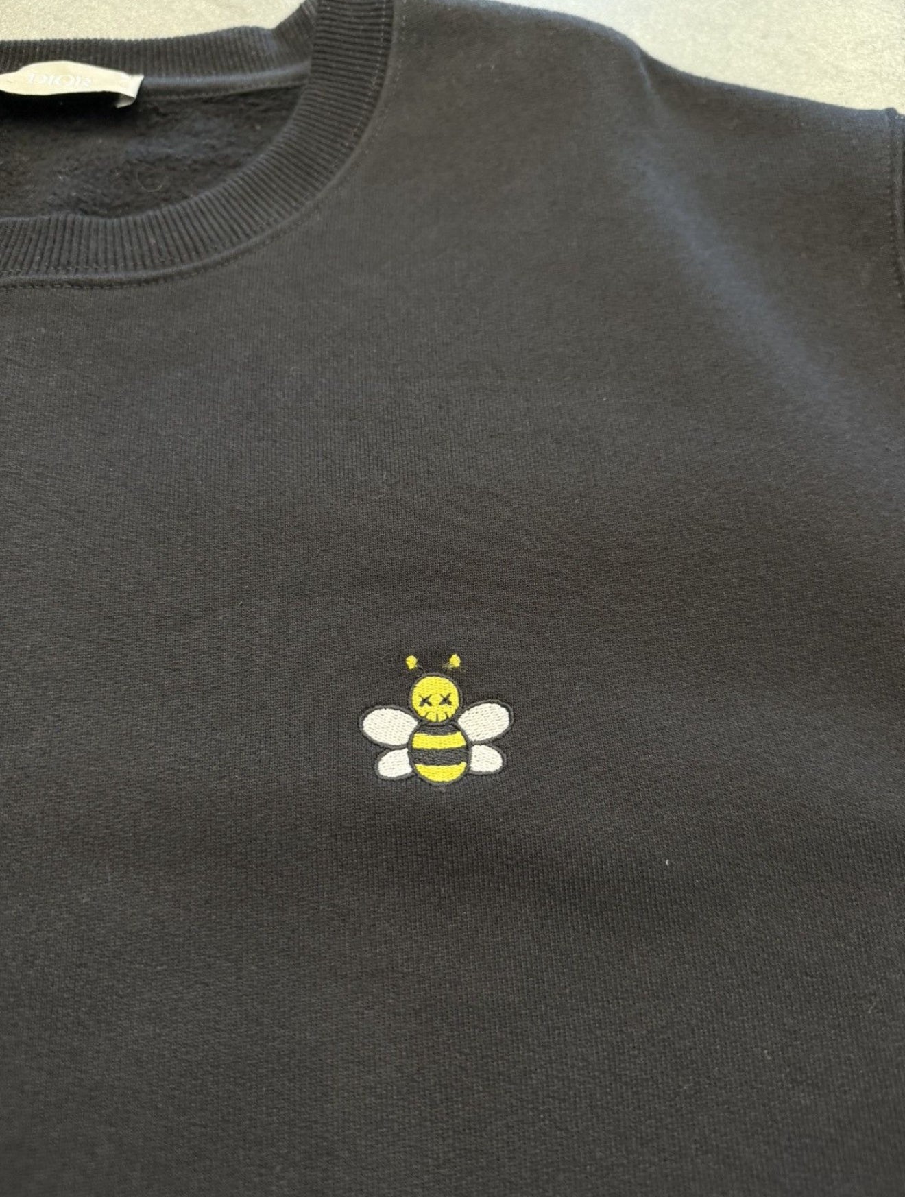 DIOR KAWS BEE LOGO CREWNECK SWEATSHIRT