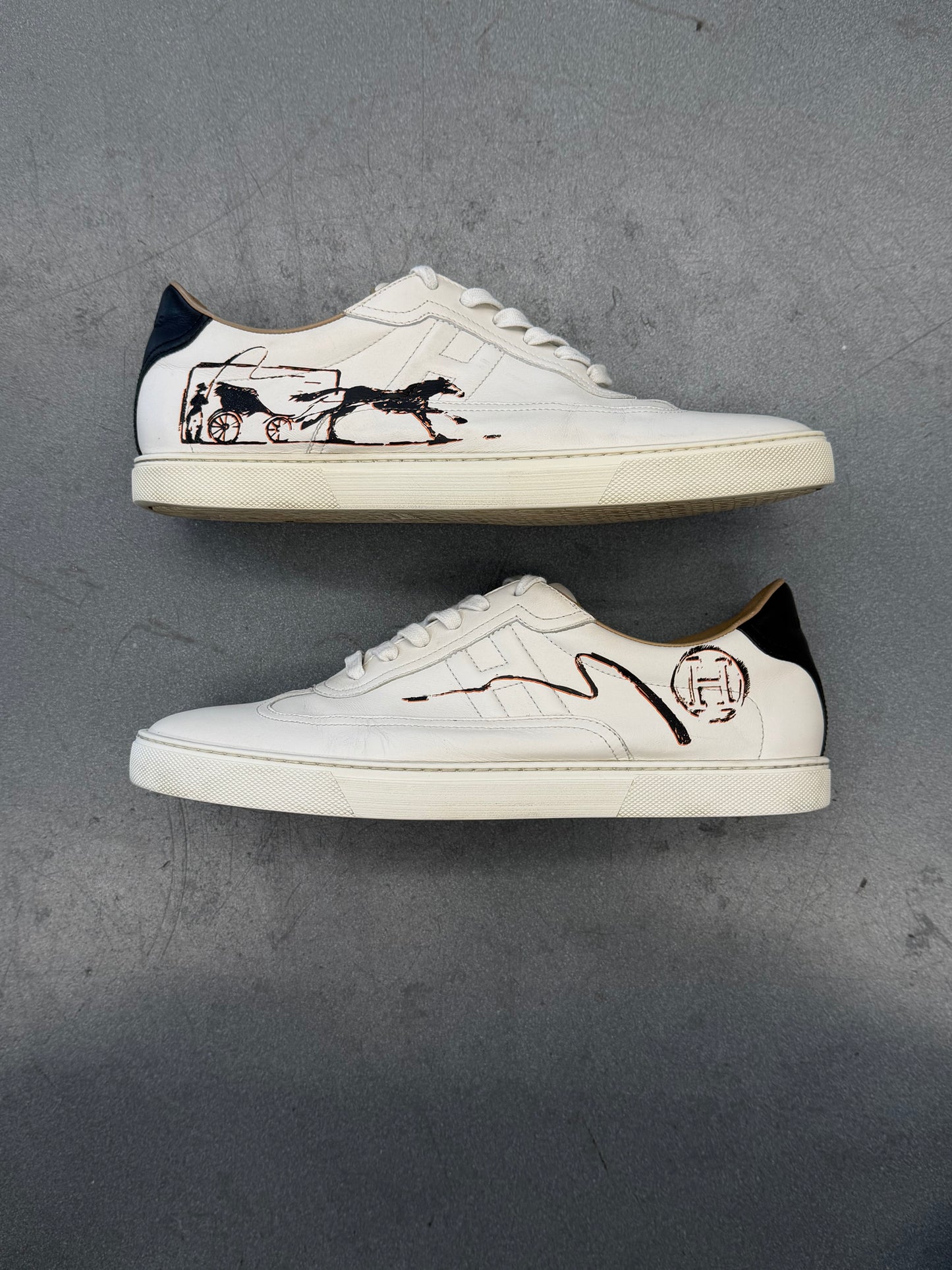 SIZE 43 HERMES QUICKER SNEAKER (W/O BOX)