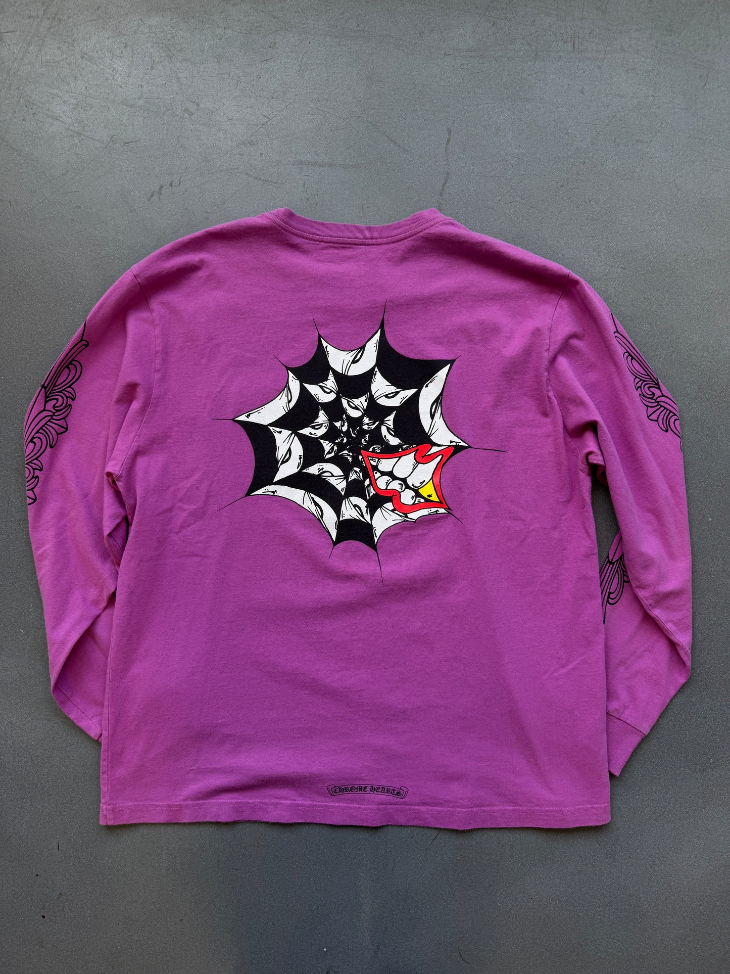 CHROME HEARTS MATTY BOY LONGSLEEVE TEE - PURPLE