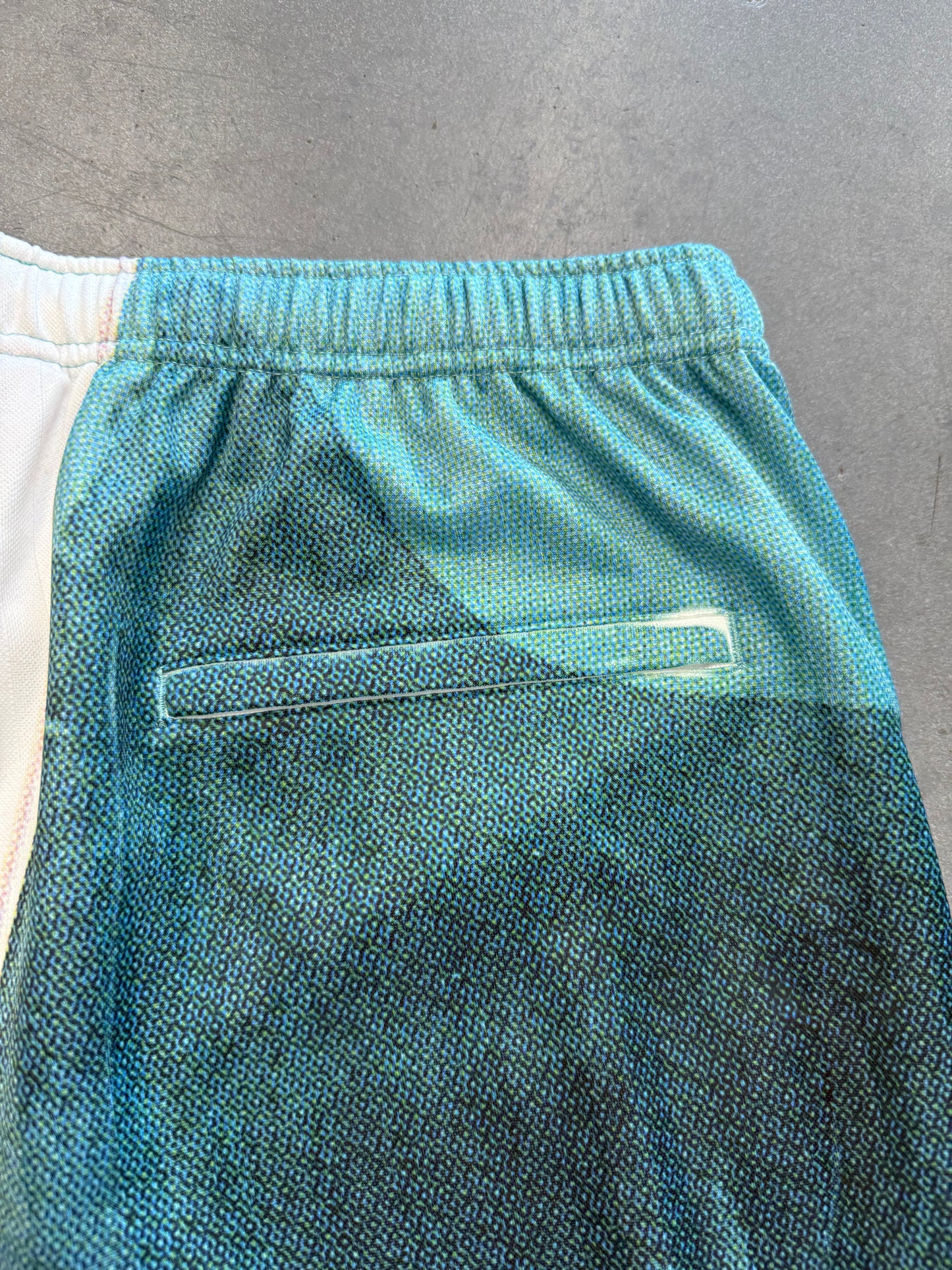 SS25 SUPREME DAMIEN HIRST SHARK SOCCER SHORT - WHITE/TEAL