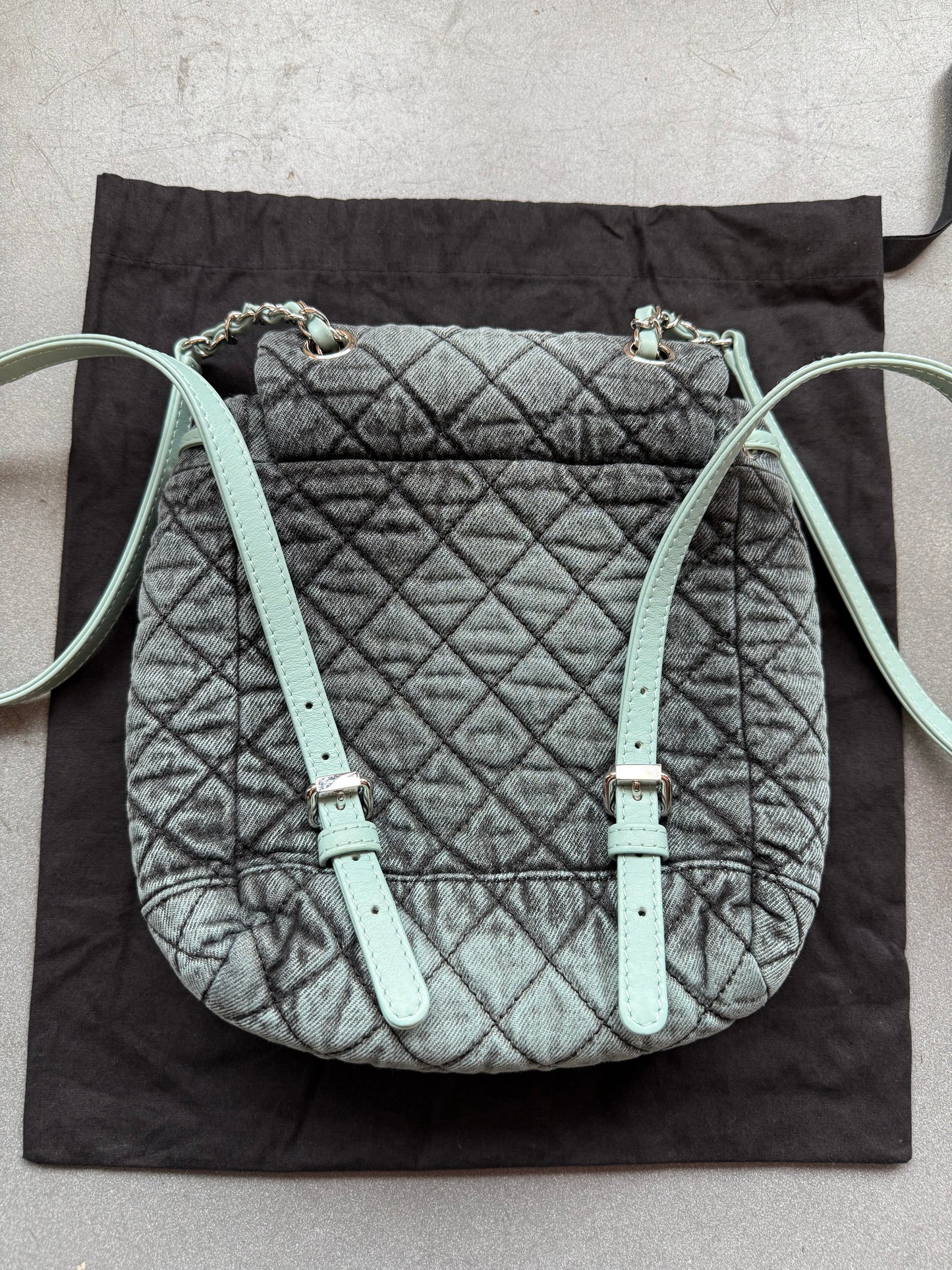 2020 CHANEL DENIMPRESSIONS BACKPACK - BLUE (LIGHTLY PRE-OWNED WITH DUSTBAG) (TANIA)
