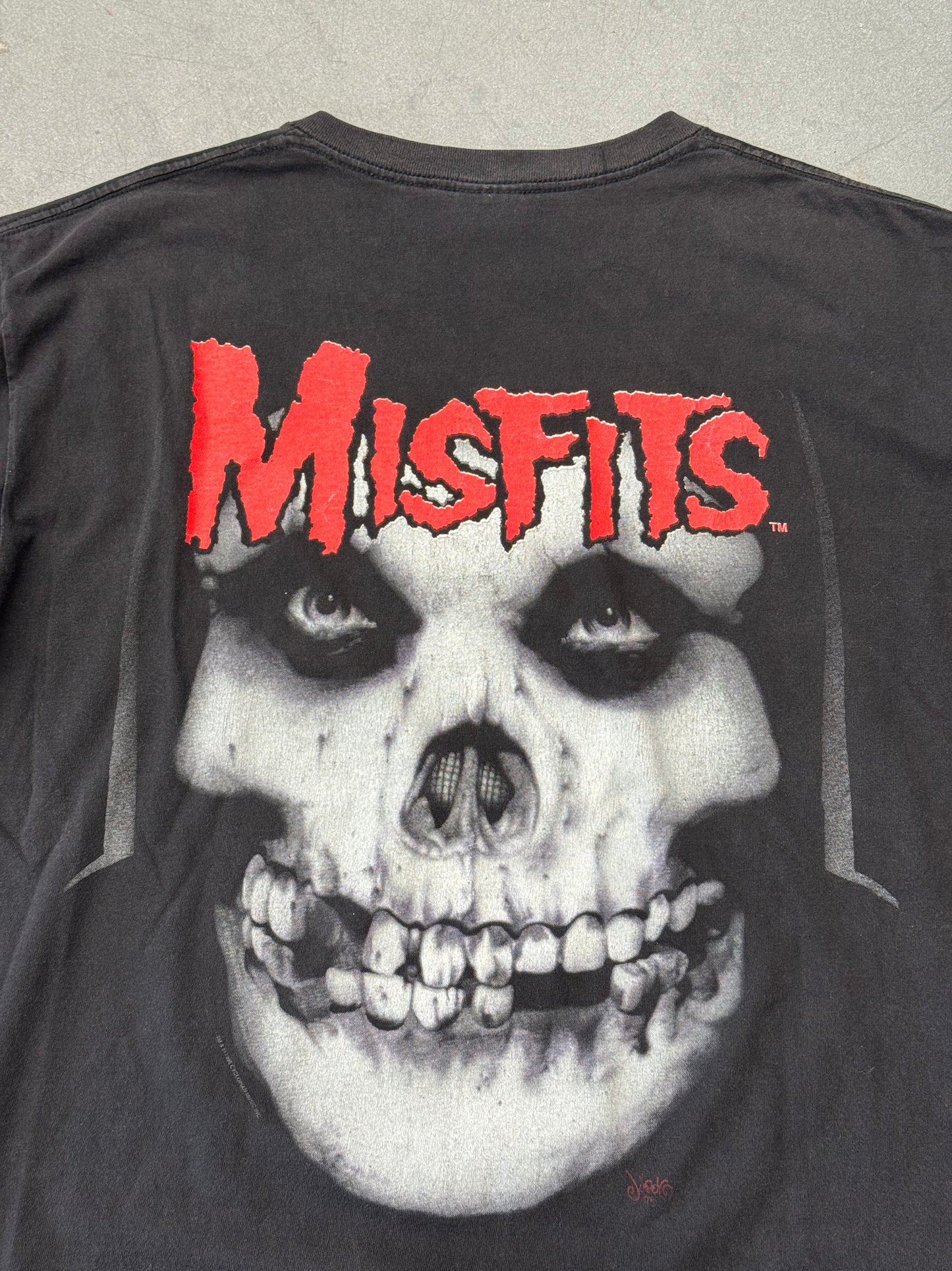1995 MISFITS CRIMSON GHOST BIG FACE TEE (WILD OATS TAG)