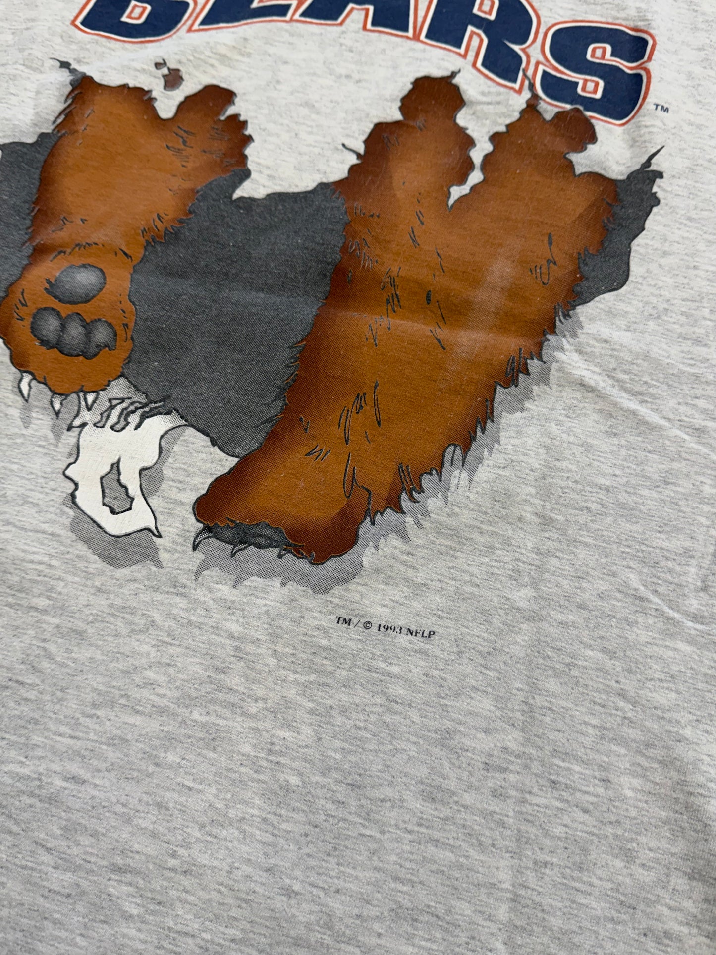 1993 CHICAGO BEARS BREAKTHROUGH CUT OFF TEE (NUTMEG MILLS TAG)