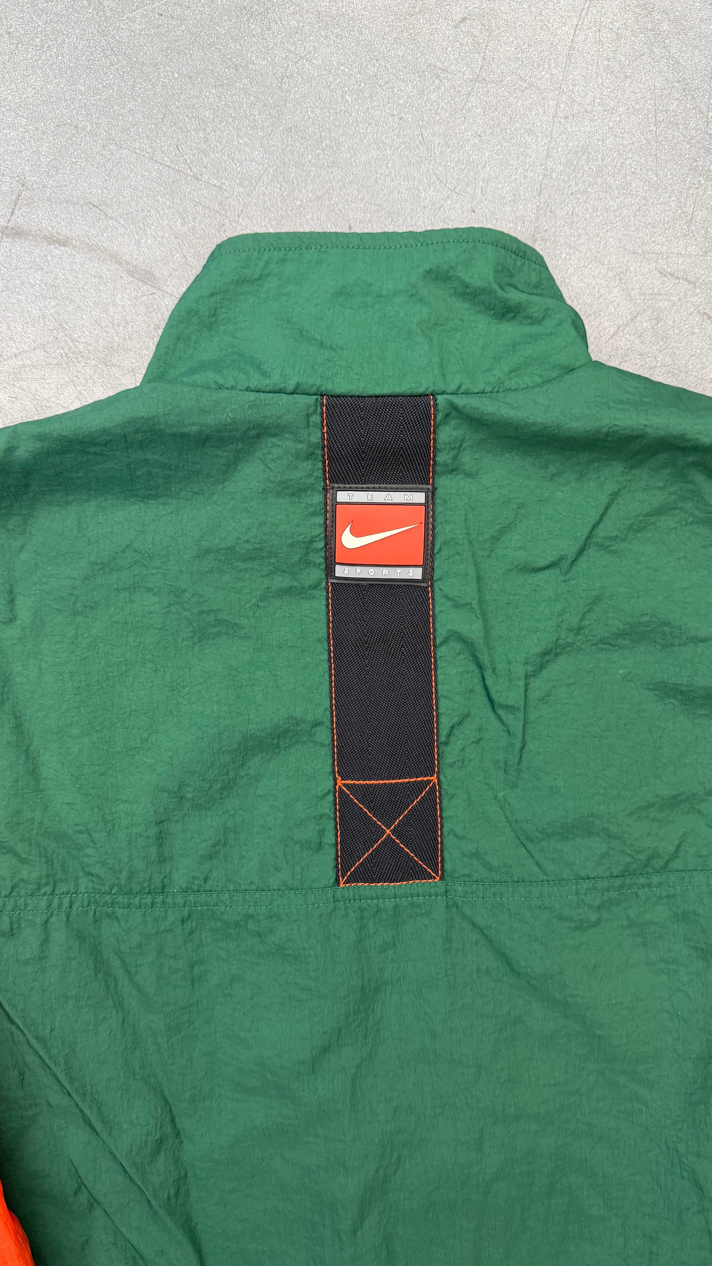 Y2K NIKE TEAM SPORTS UNIVERSITY OF MIAMI WINDBREAKER
