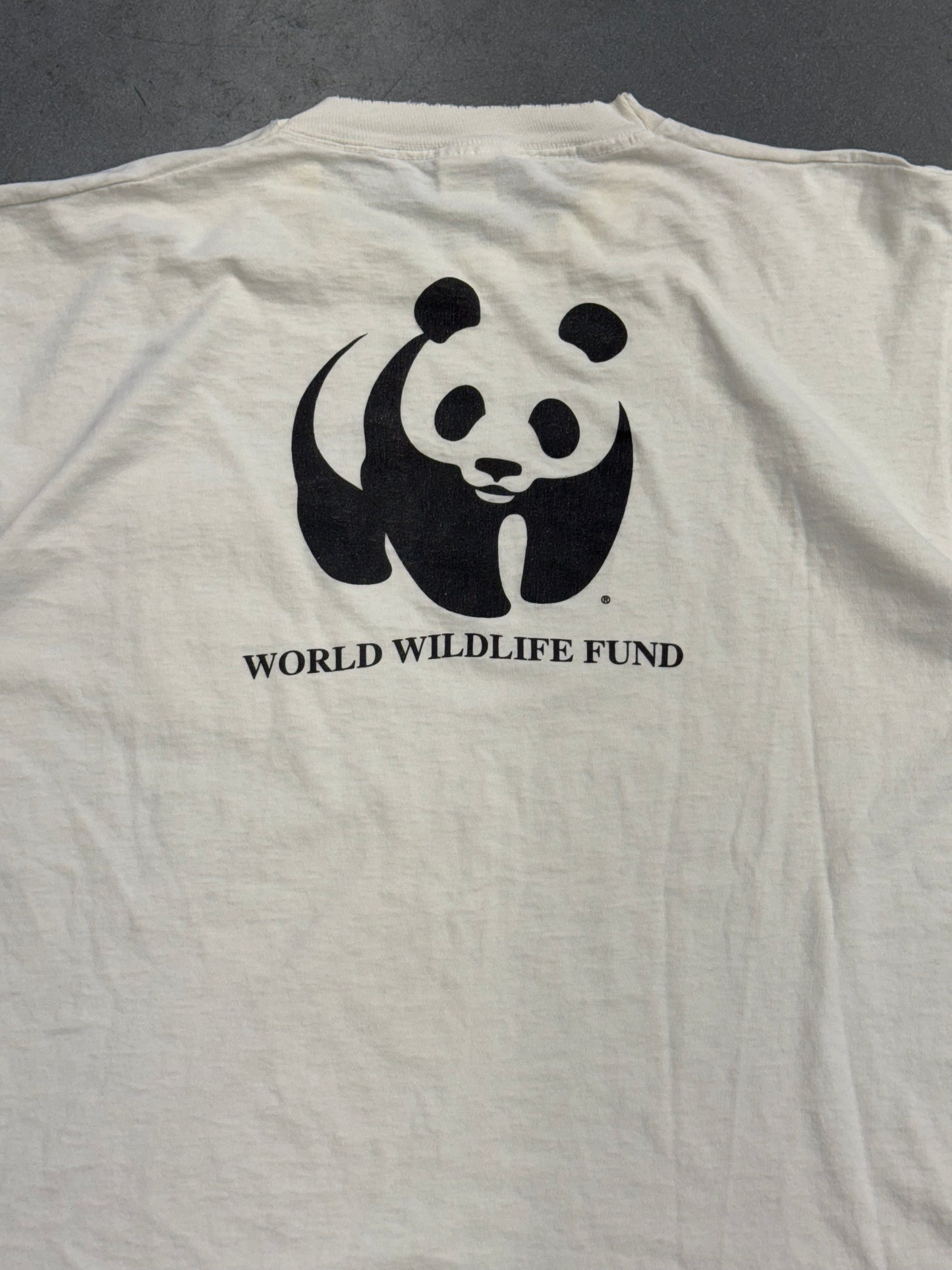 90S WORLD WILDLIFE FUND "SAVING LIFE ON EARTH" PANDA MULLET TEE (FOTL TAG)
