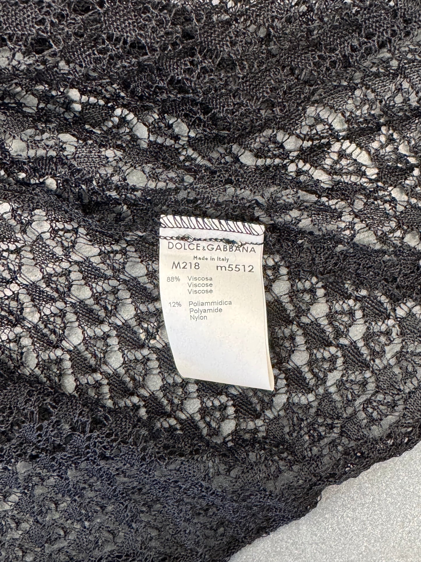 VINTAGE DOLCE & GABBANA VISCOSE LACE CARDIGAN