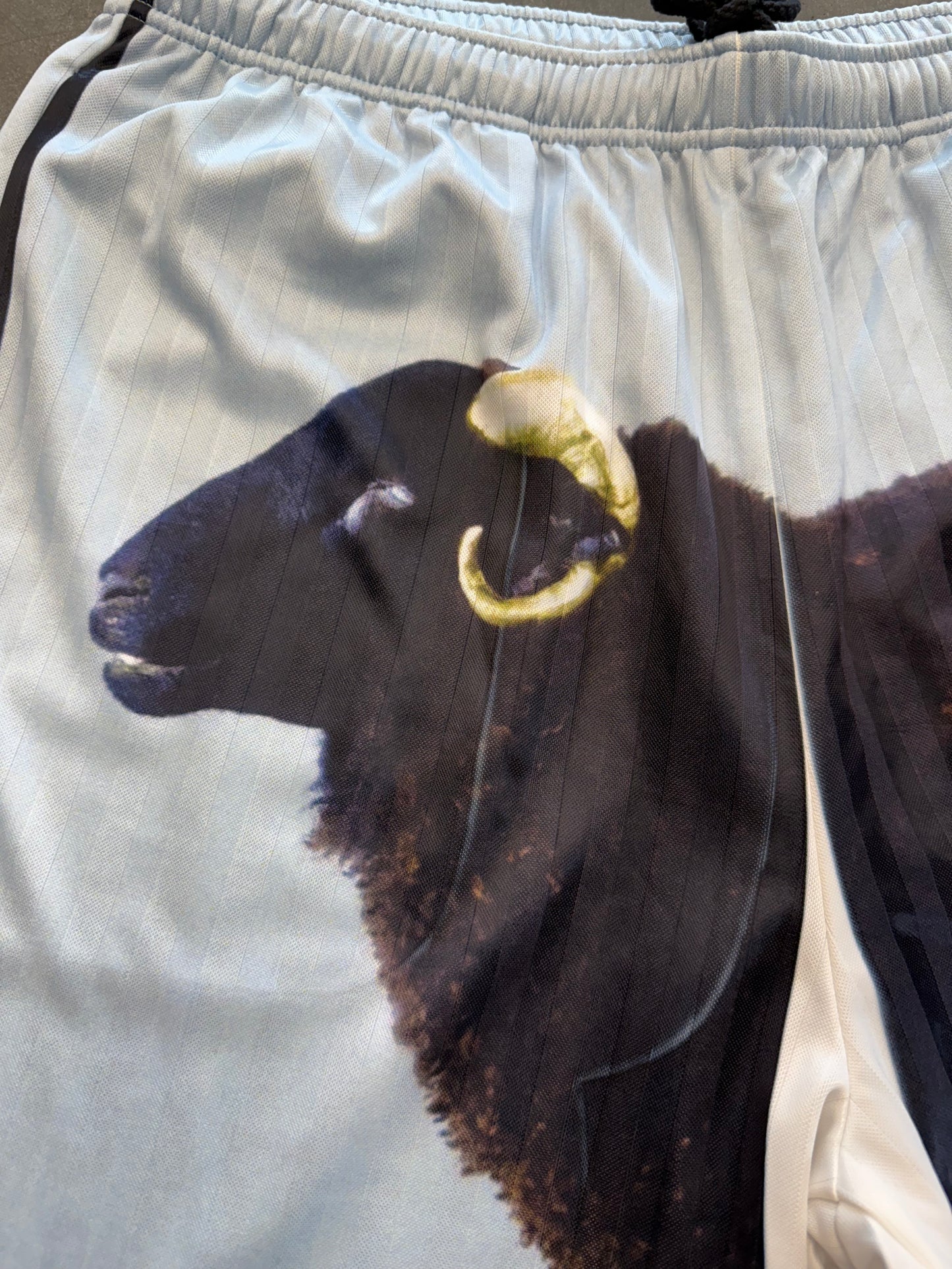 SS25 SUPREME DAMIEN HIRST RAM SOCCER SHORT - BLACK