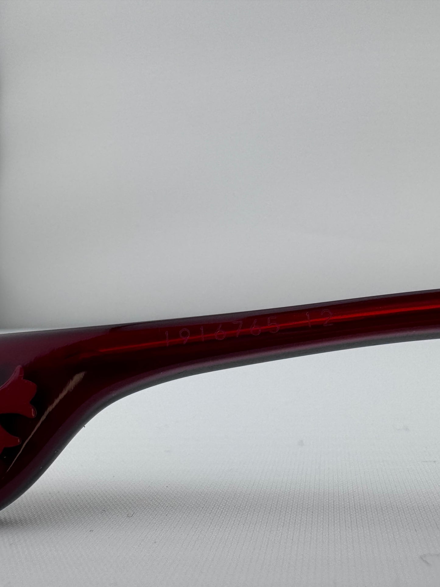 VINTAGE CHROME HEARTS 'THE BEAST III' BLACK RED (PRE-OWNED WITH CASE)