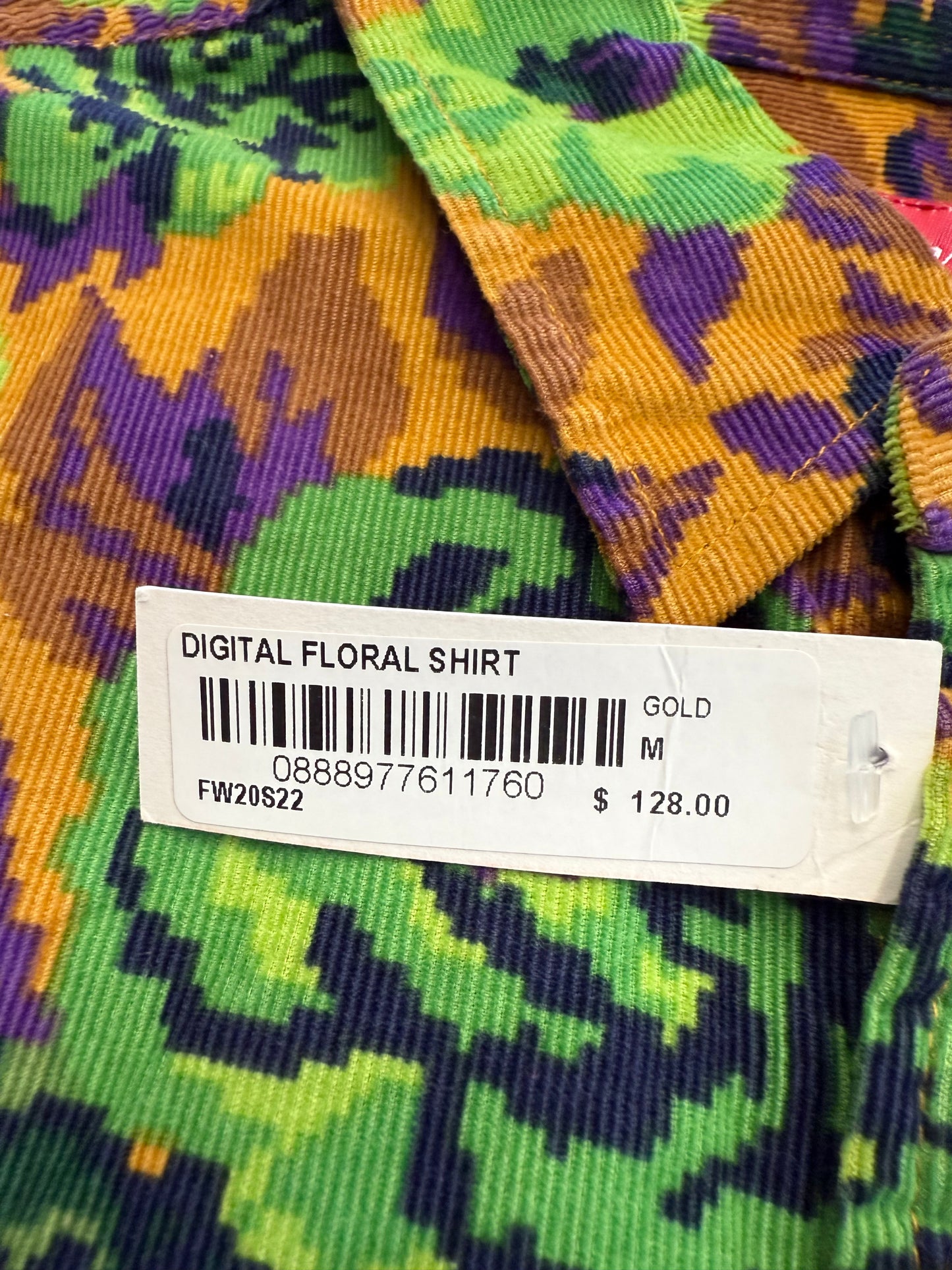 FW21 SUPREME DIGI FLORAL CORDUROY SHIRT