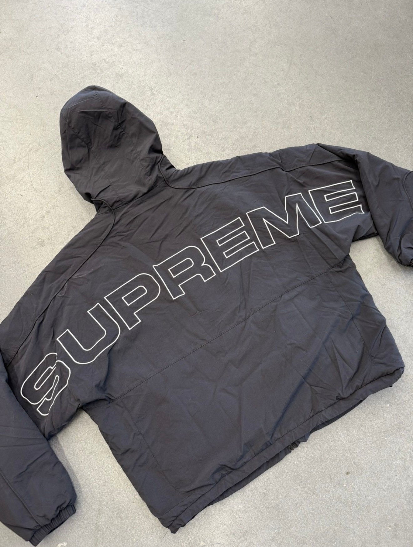 SS25 SUPREME FAUX FUR REVERSIBLE HOODED TRACK JACKET - NWT