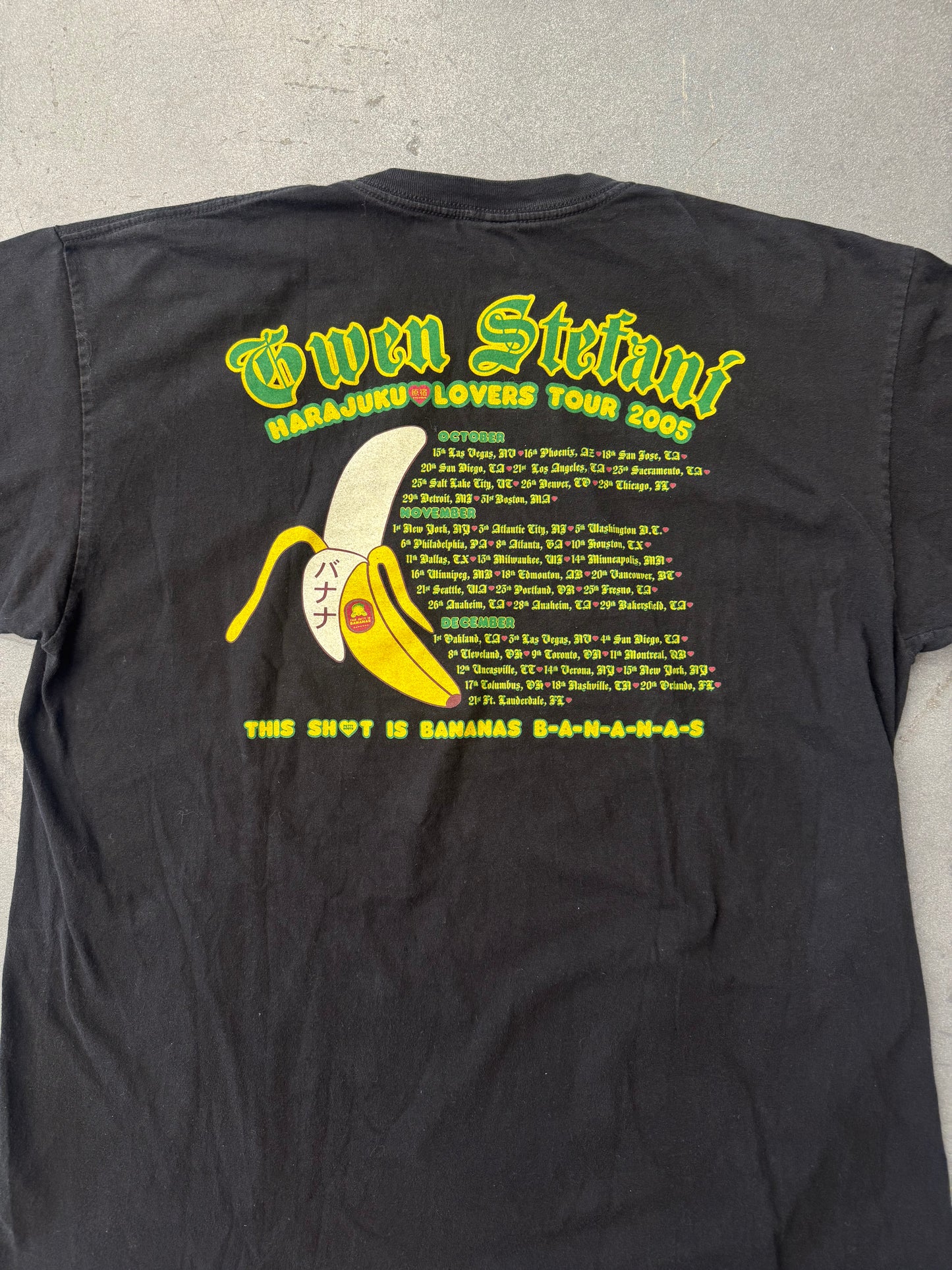 2005 GWEN STEFANI HARAJUKU LOVERS TOUR TEE (CYGNUS TAG)
