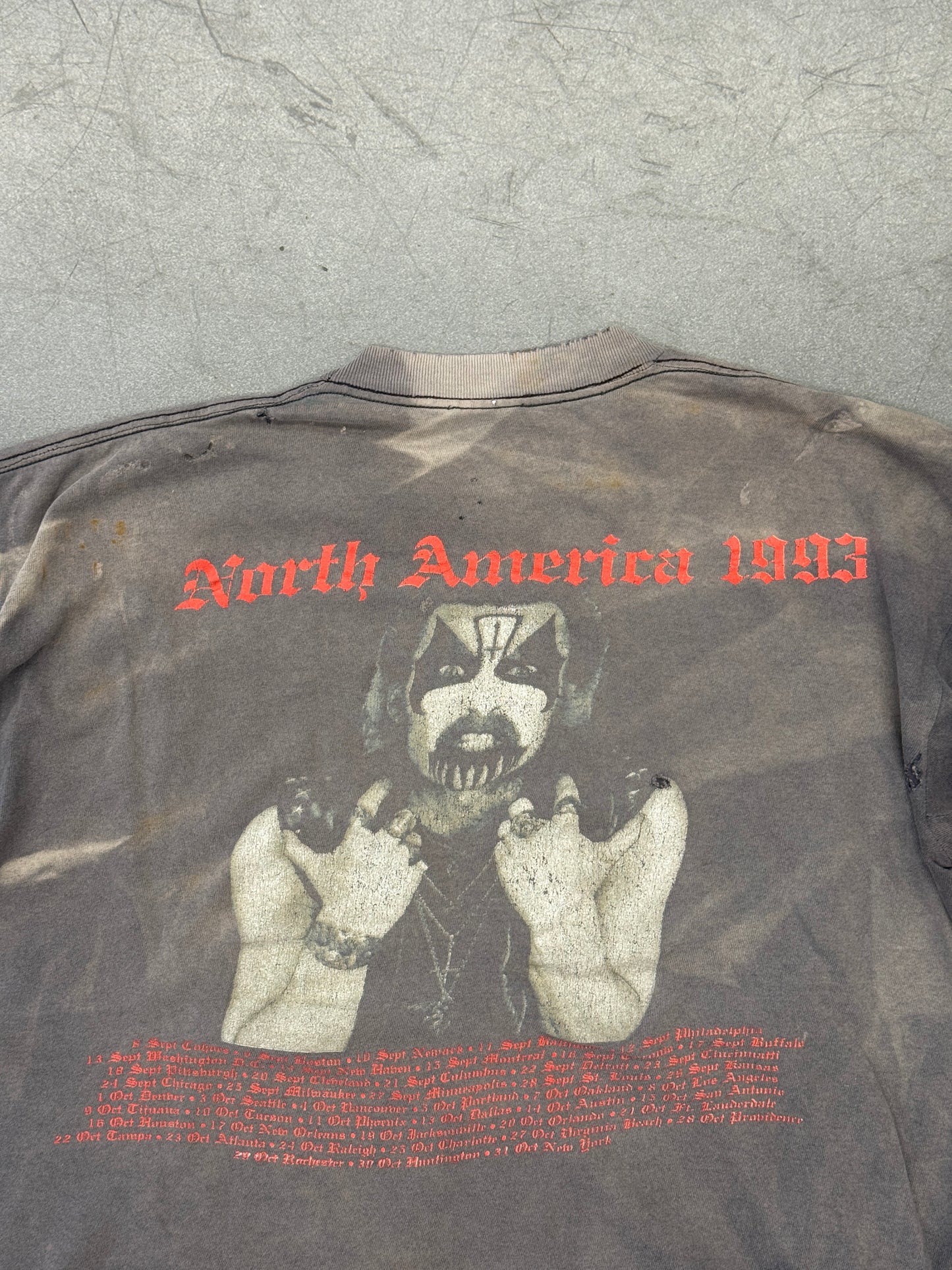 1993 MERCYFUL FATE NORTH AMERICAN TOUR TEE (WINTERLAND TAG)