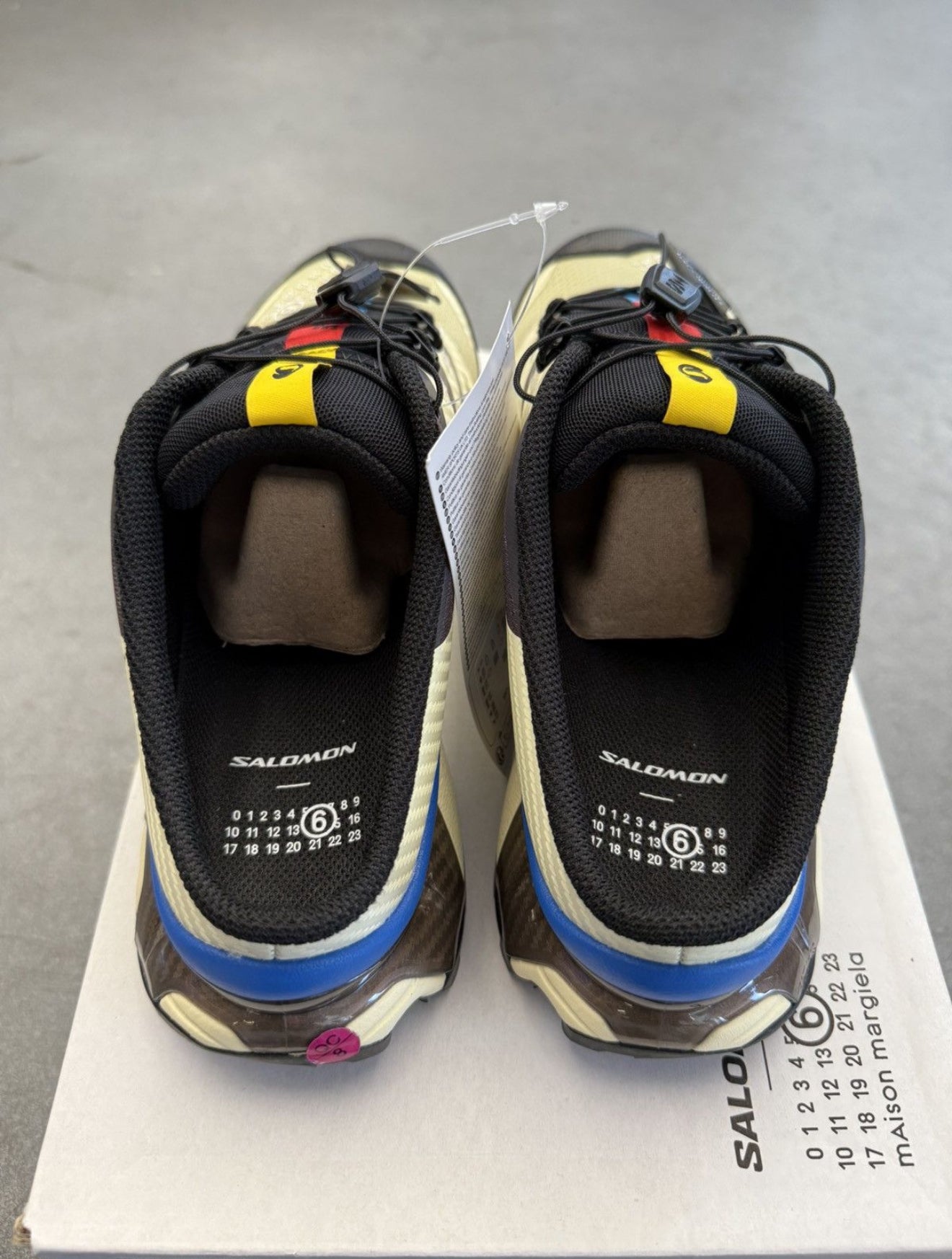 2024 SIZE 9.5 MM6 MAISON MARGIELA SALOMON XT-4 MULE TRANSPARENT YELLOW (NEW WITH BOX)