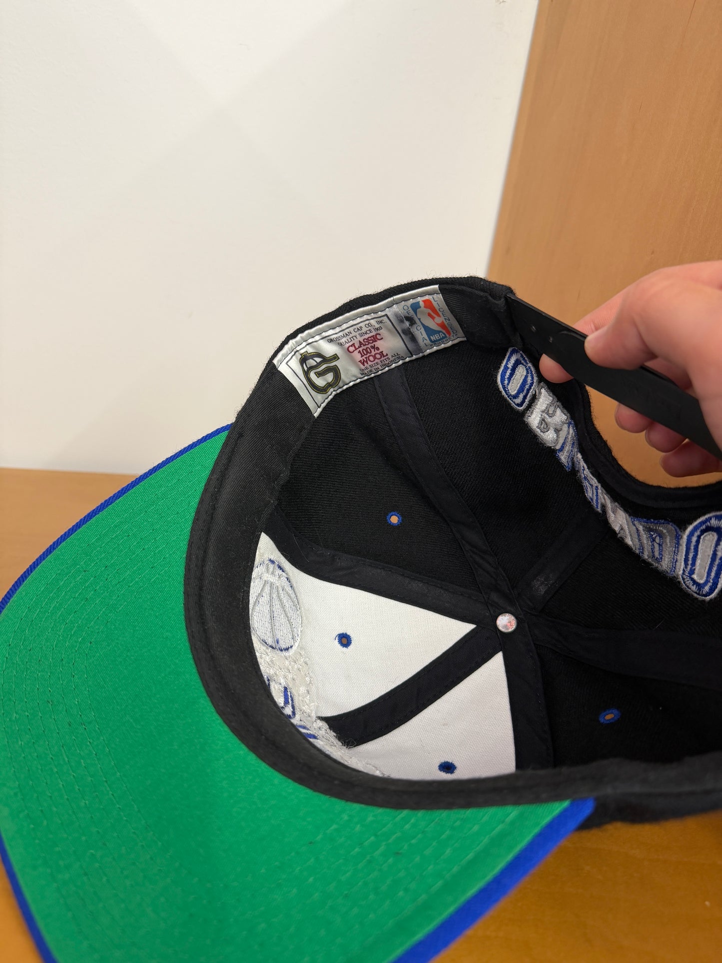 90'S ORLANDO MAGIC SNAPBACK - BLUE/BLACK (GROSSMAN CAP CO. TAG)