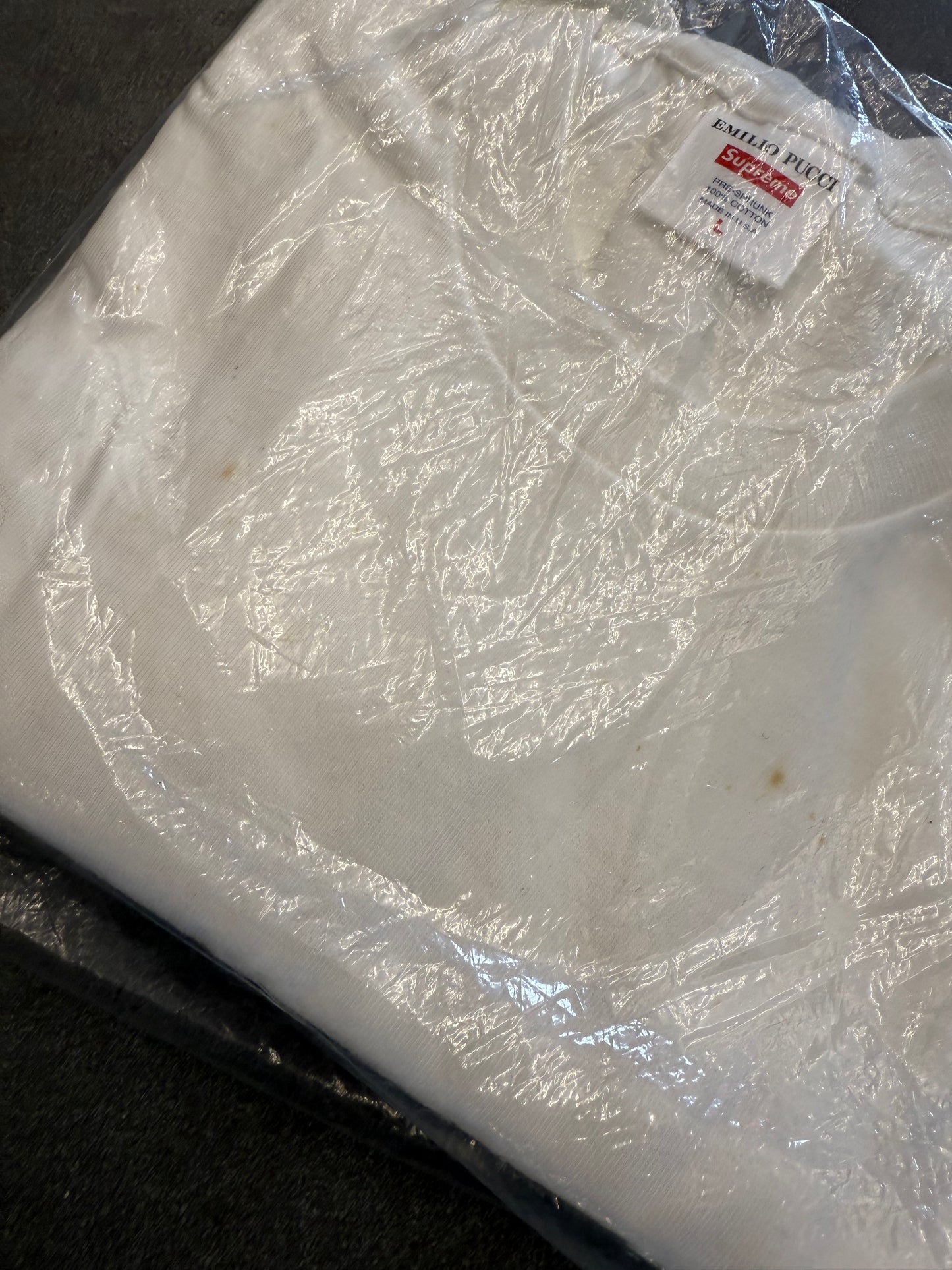SS21 SUPREME EMILIO PUCCI BOX LOGO TEE (NEW IN PACKAGE) (L)