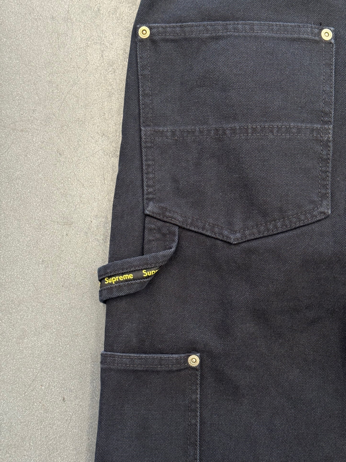SS26 SUPREME THE GREAT CHINA WALL DOUBLE KNEE PANTS - BLACK