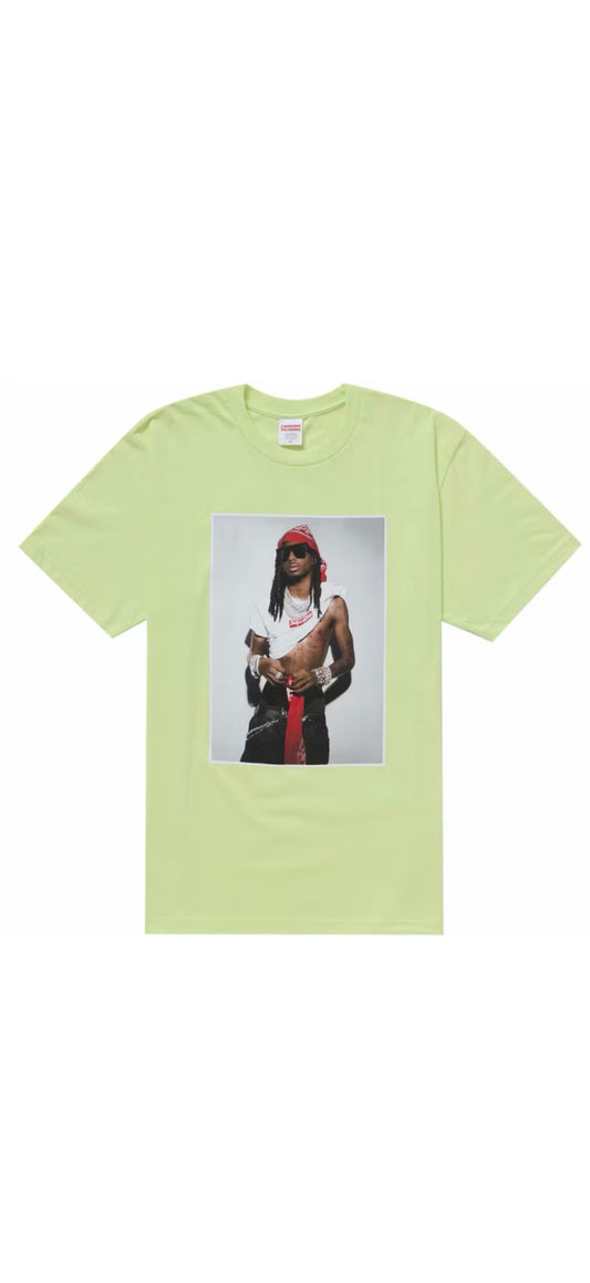 FW25 SUPREME PLAYBOI CARTI TEE - PALE GREEN