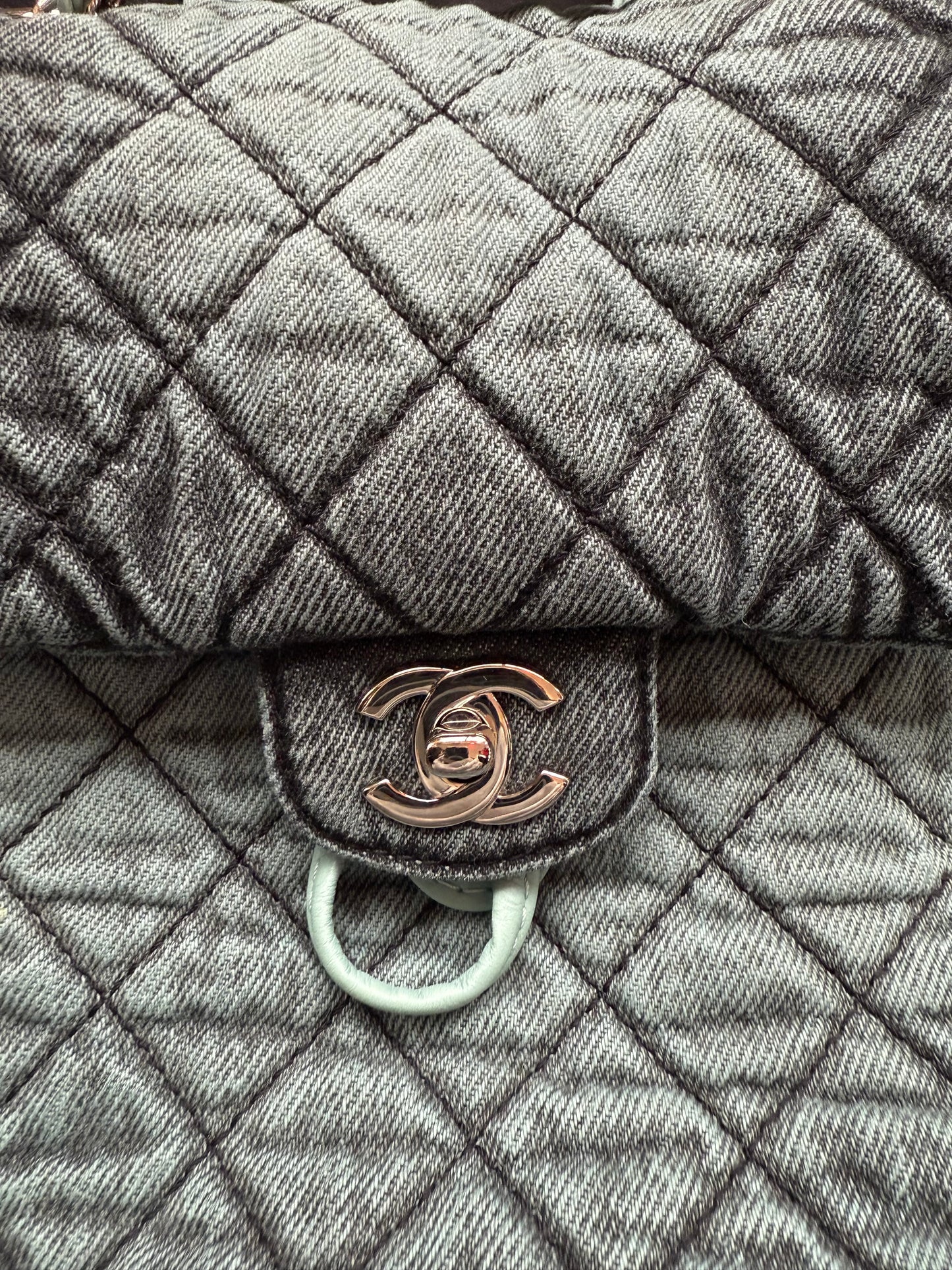 2020 CHANEL DENIMPRESSIONS BACKPACK - BLUE (LIGHTLY PRE-OWNED WITH DUSTBAG) (TANIA)
