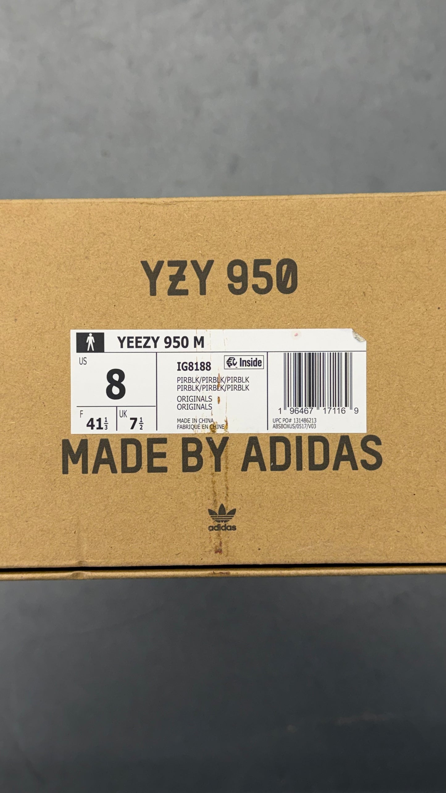 2023 ADIDAS YEEZY 950 BOOT PIRATE BLACK (WITH OG BOX)