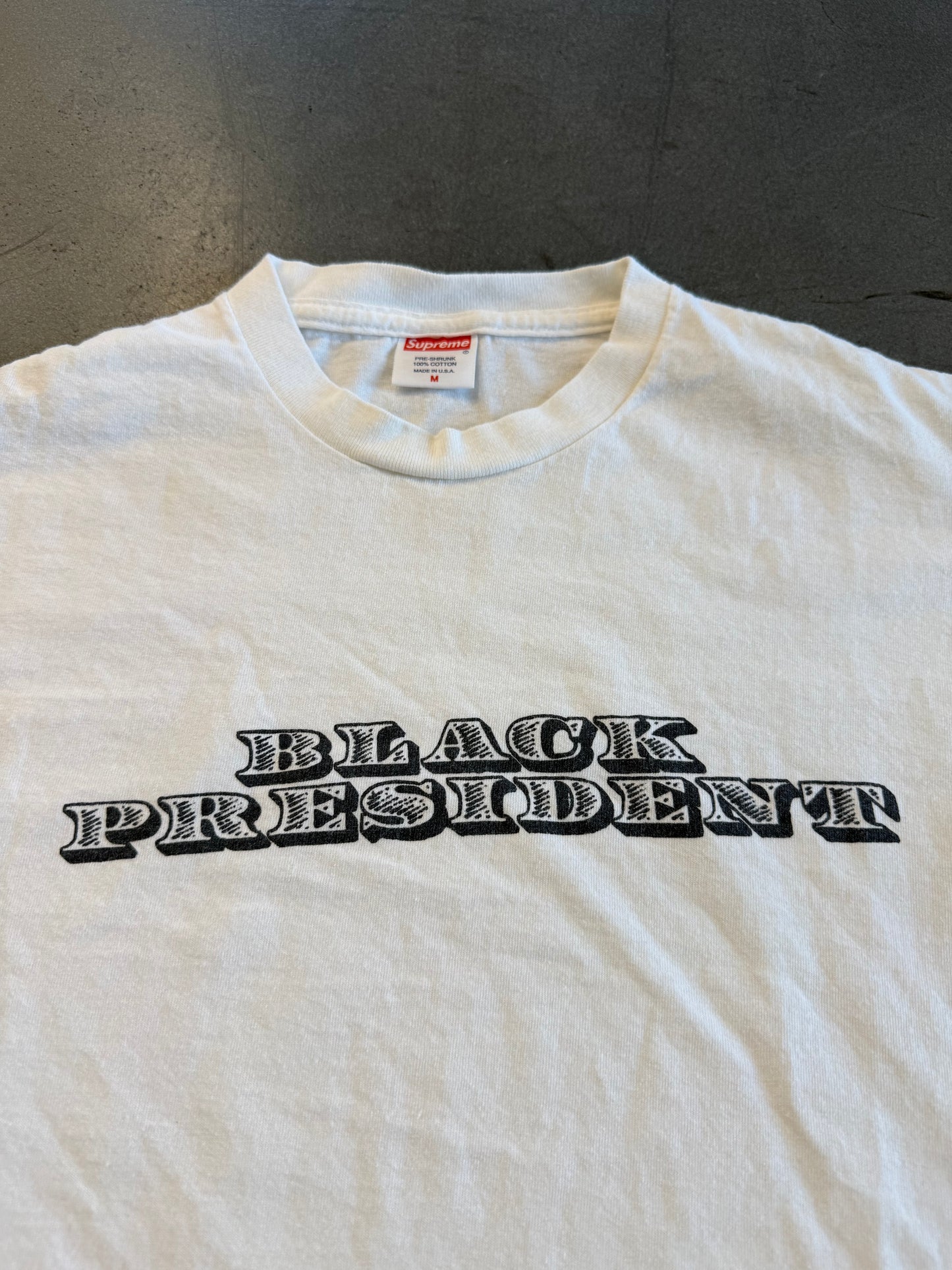 SS08 SUPREME BLACK PRESIDENT TEE