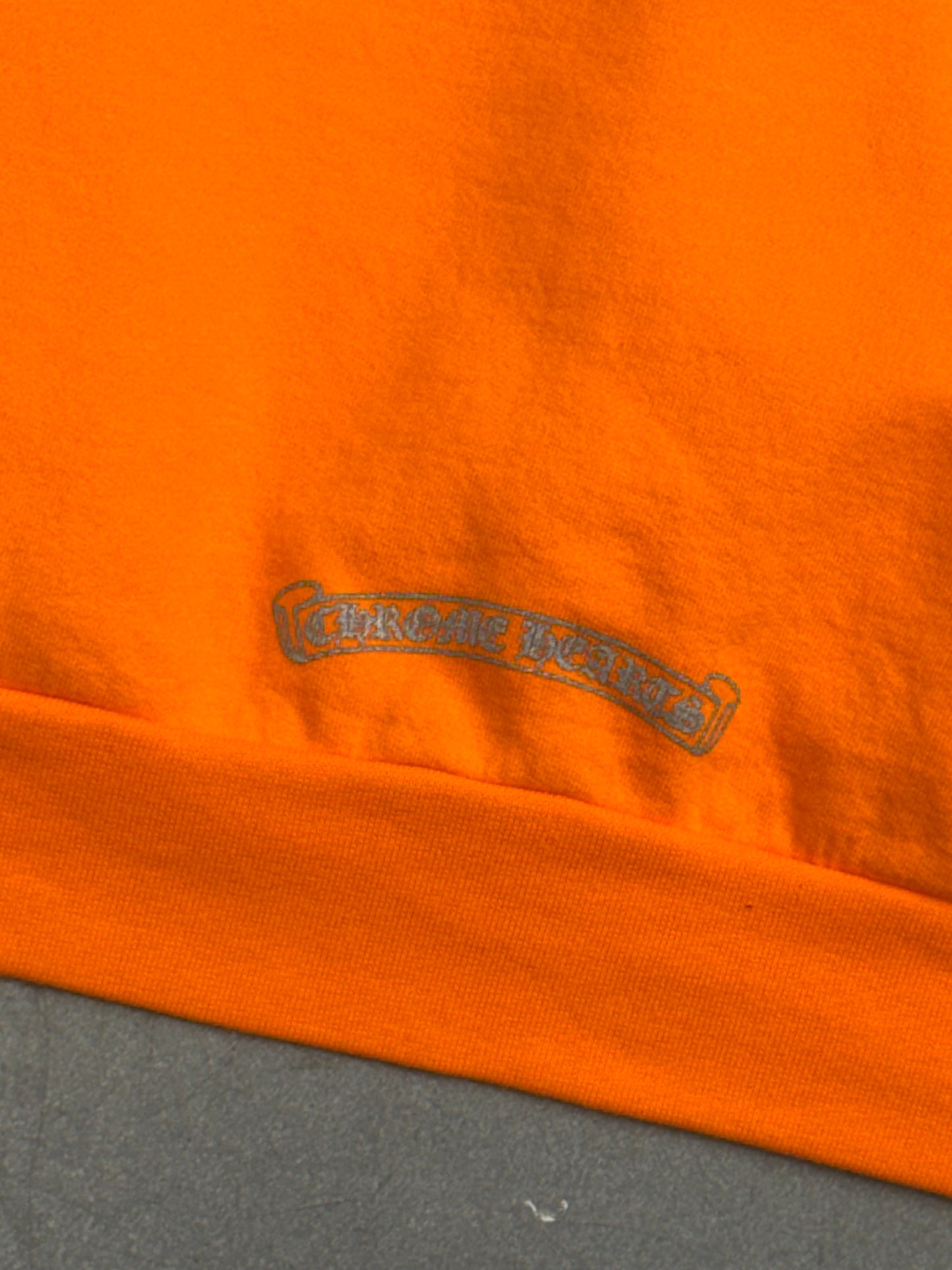 CHROME HEARTS MIAMI EXCLUSIVE FLORAL PULLOVER HOODIE - ORANGE/SILVER