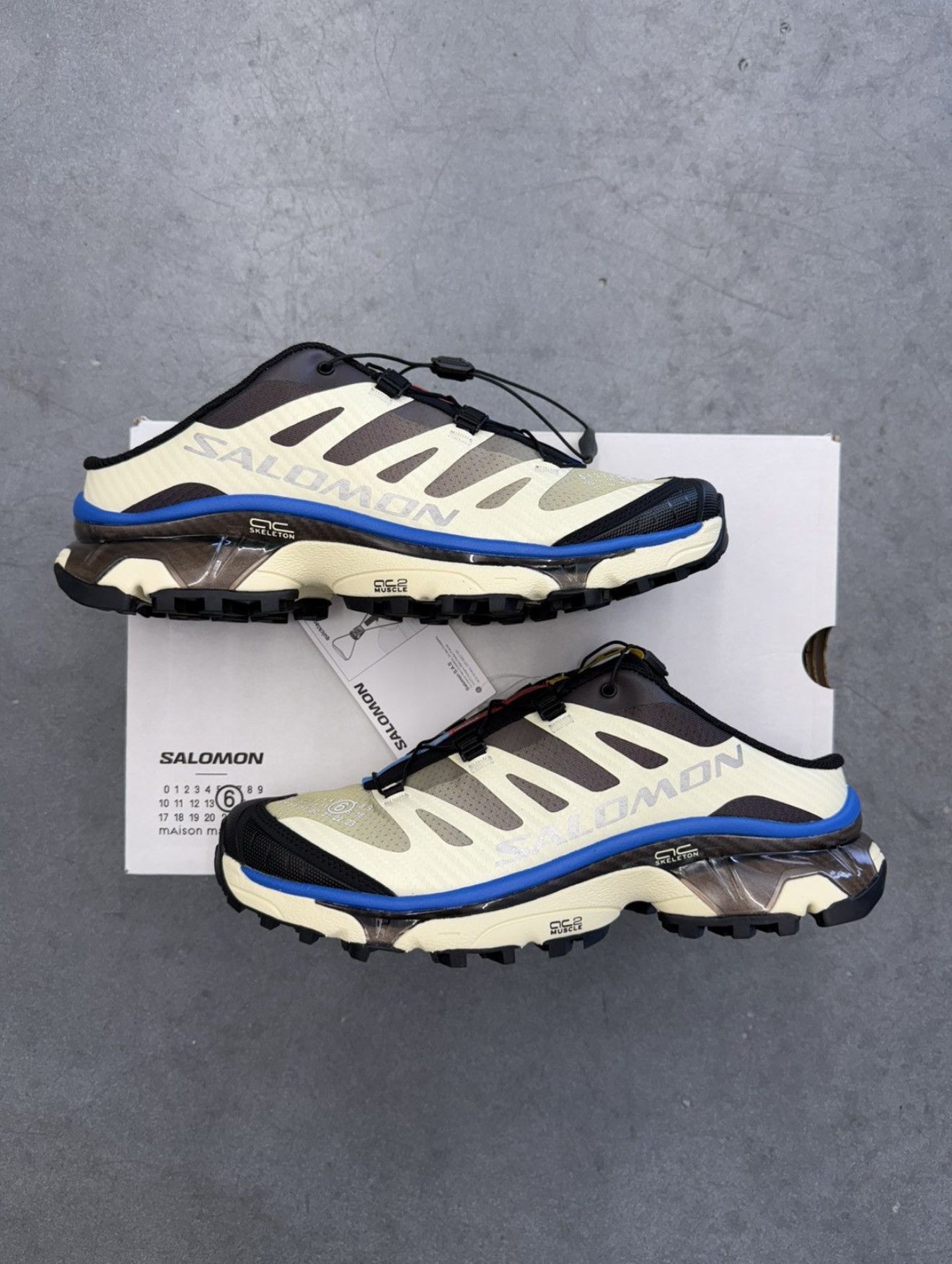 2024 SIZE 9.5 MM6 MAISON MARGIELA SALOMON XT-4 MULE TRANSPARENT YELLOW (NEW WITH BOX)