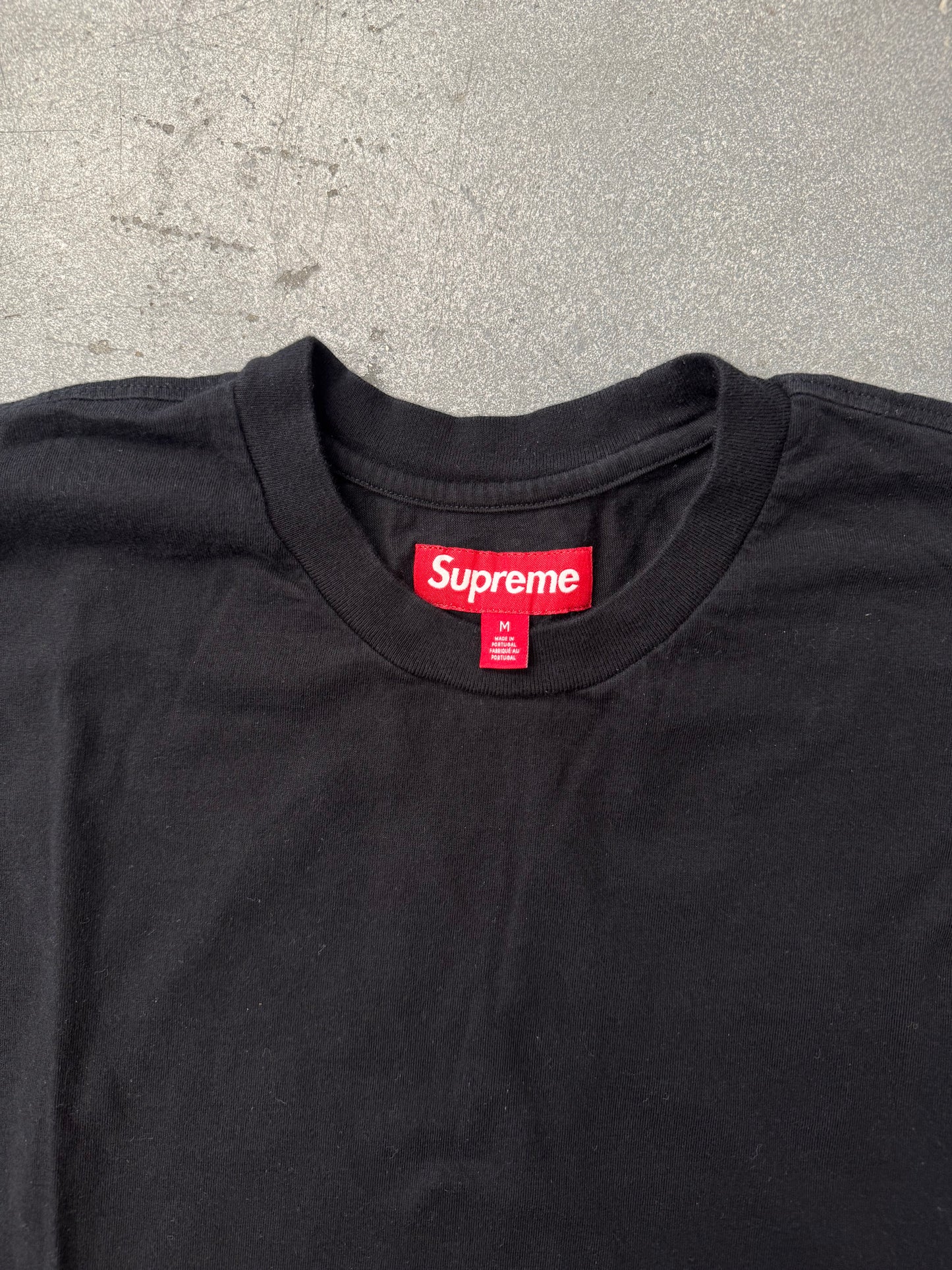 SS25 SUPREME INTARSIA TEE - BLACK