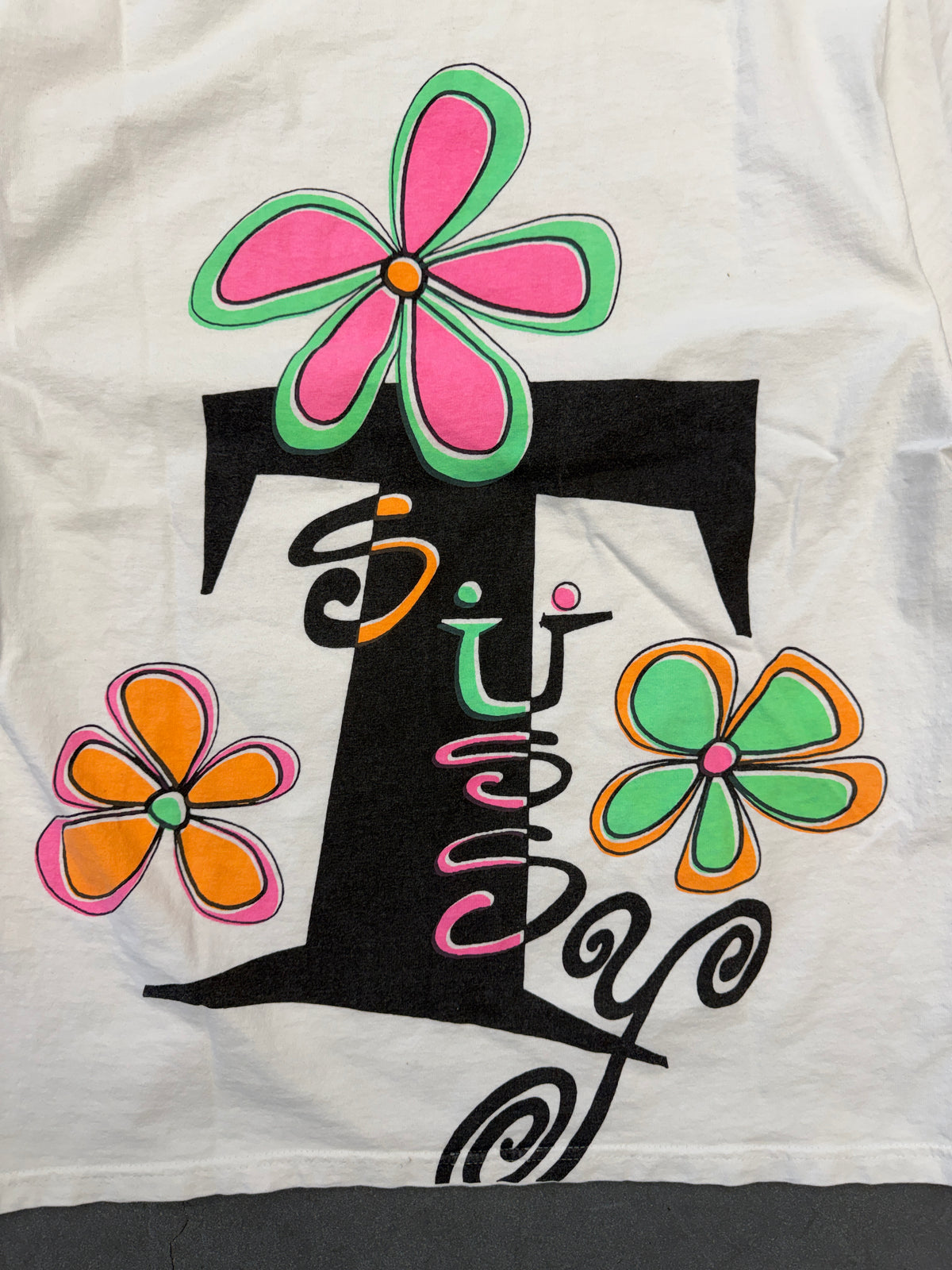 2008 STUSSY X HECTIC DE LA STU FLOWER TEE