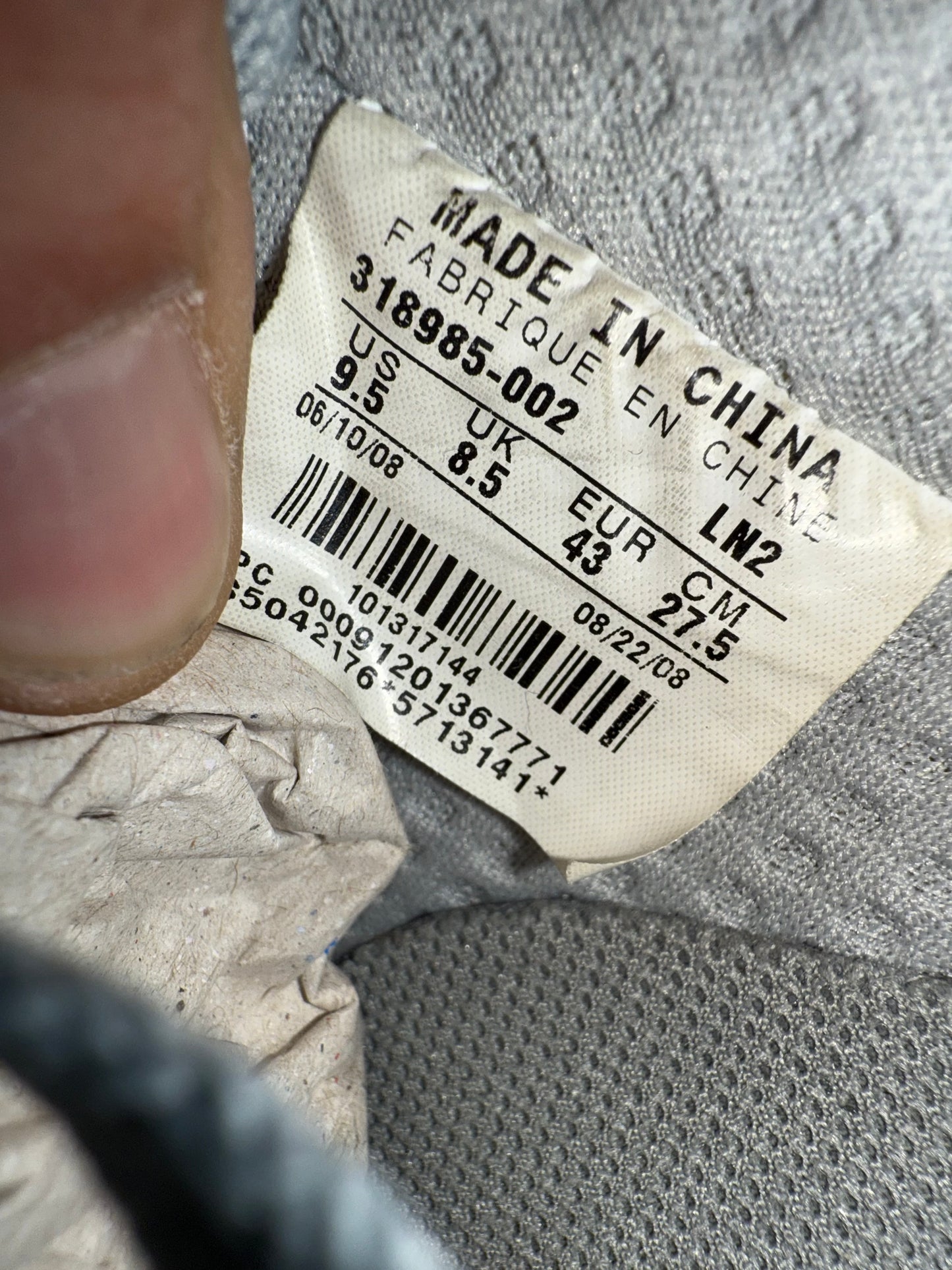 2008 SIZE 9.5 NIKE AIR FORCE 1 LOW 1WORLD KRINK (PRE-OWNED WITH REPLACEMENT BOX)