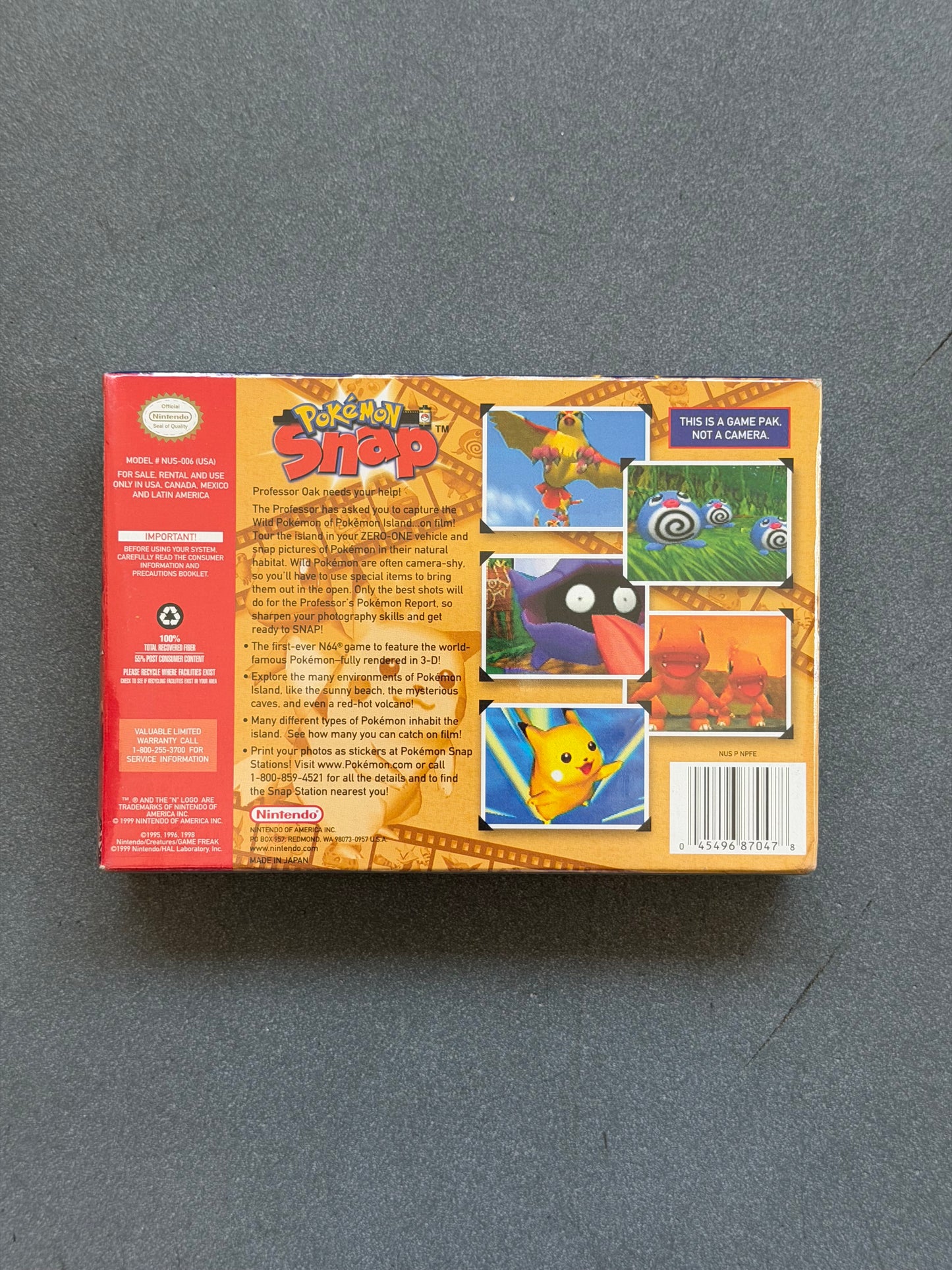 POKEMON SNAP N64 (NINTENDO 64) BRAND NEW FACTORY SEALED