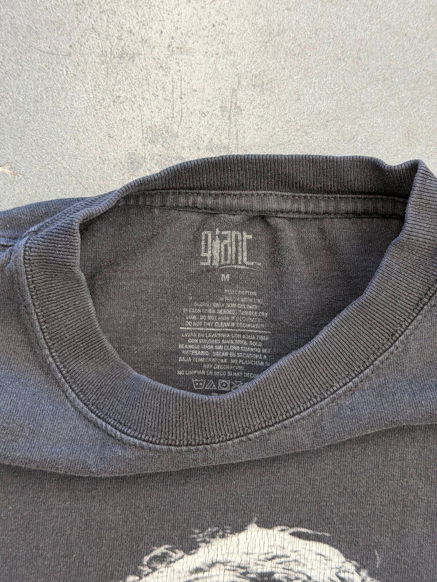 2008 DARK KNIGHT THE JOKER TEE (SCREENPRINTED GIANT TAG)