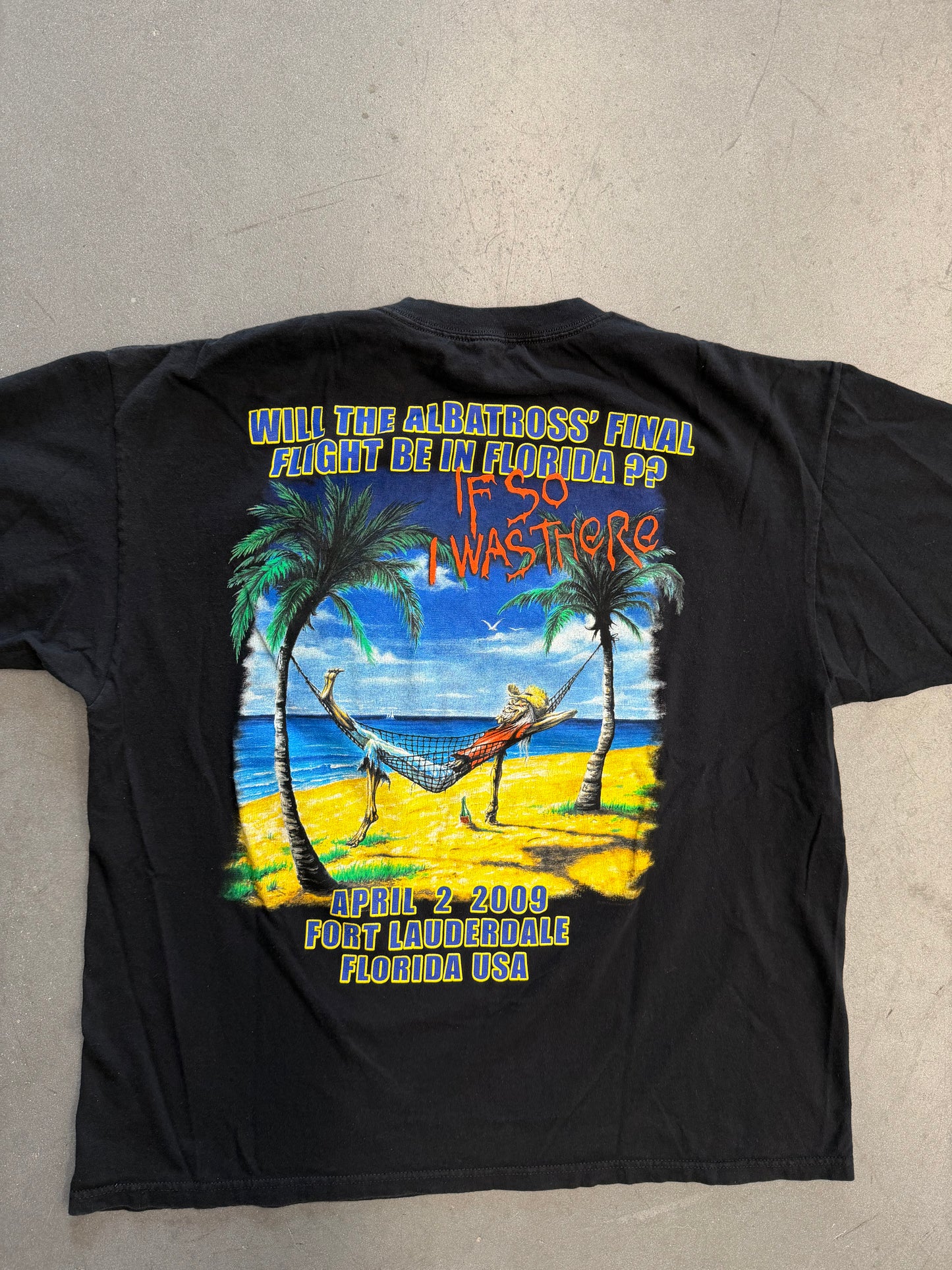 2009 IRON MAIDEN FORT LAUDERDALE TOUR TEE (ANVIL TAG)