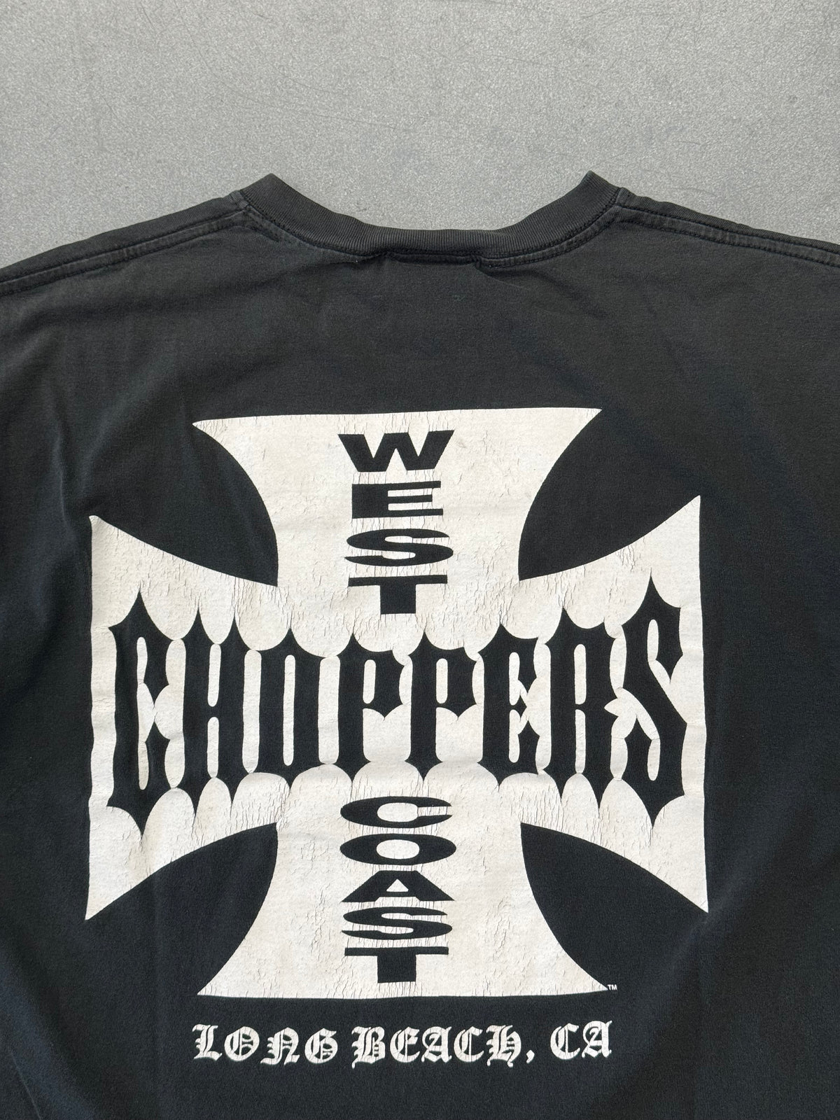 2000'S WEST COAST CHOPPERS IRON CROSS LOGO TEE