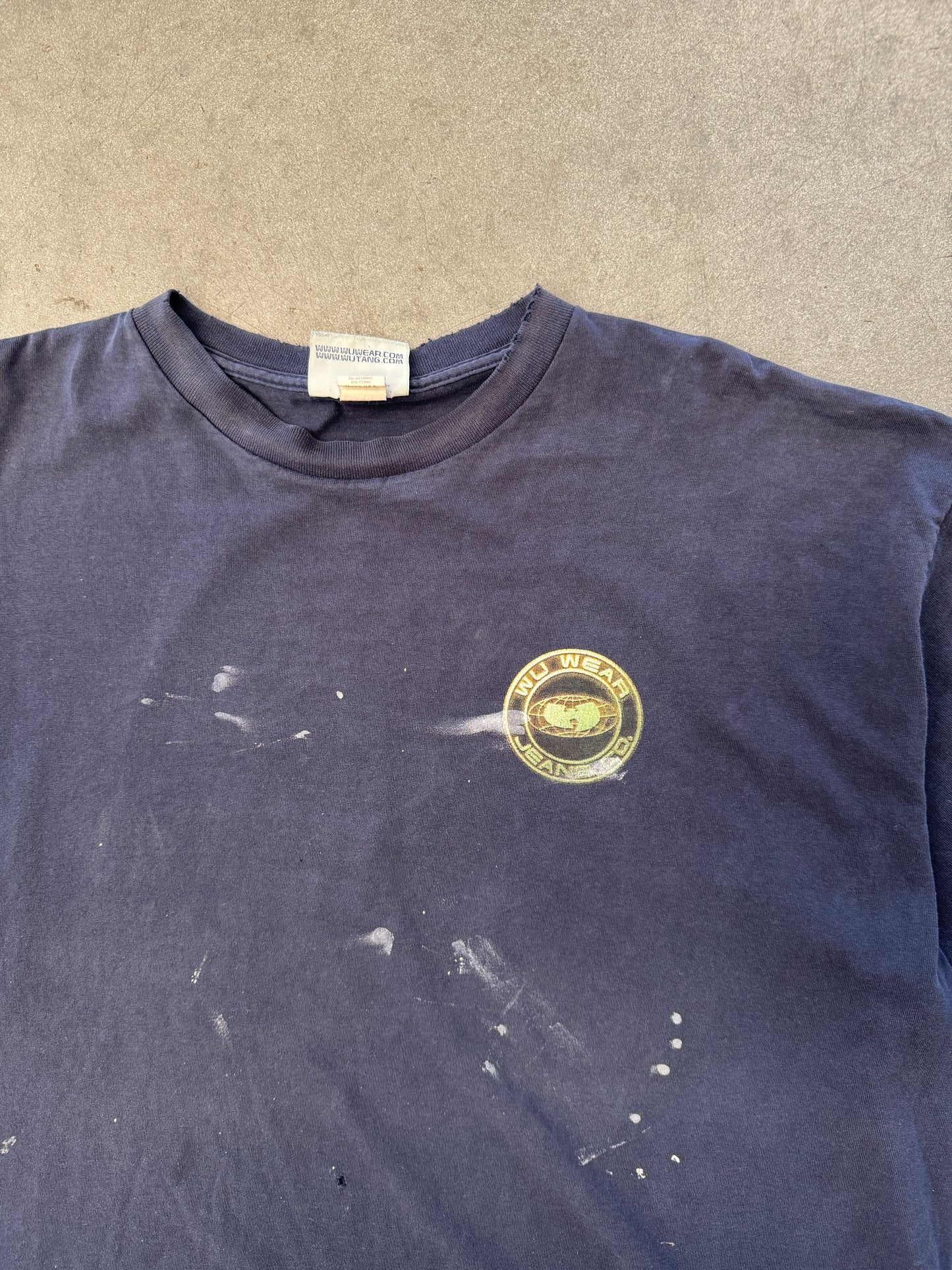 WU WEAR JEANS CO PAINT SPLATTER TEE (WU WEAR TAG)