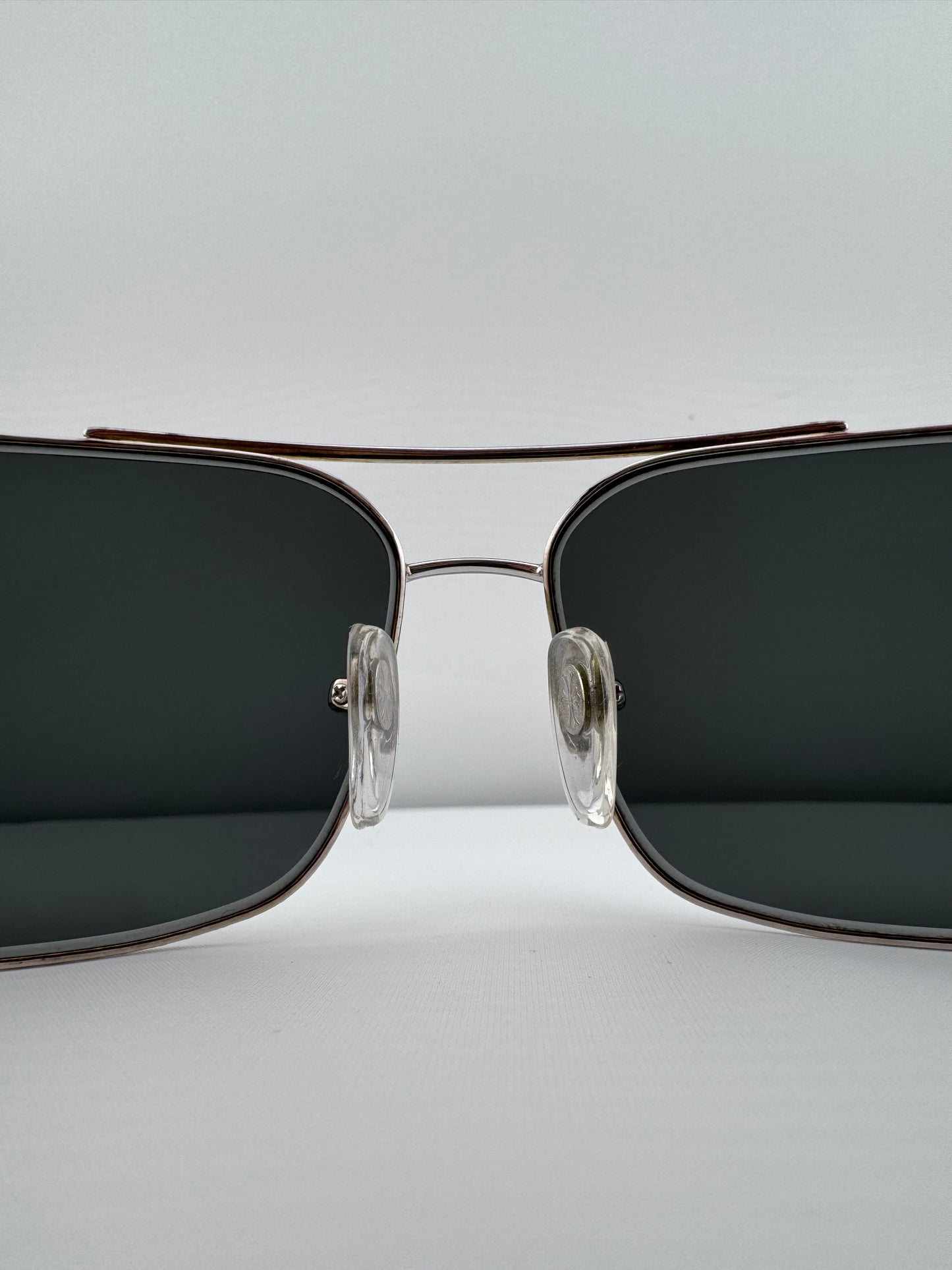 VINTAGE CHROME HEARTS 'THE BEAST III' WOOD CONCH GOLD SUNGLASSES (PRE-OWNED WITH CASE)