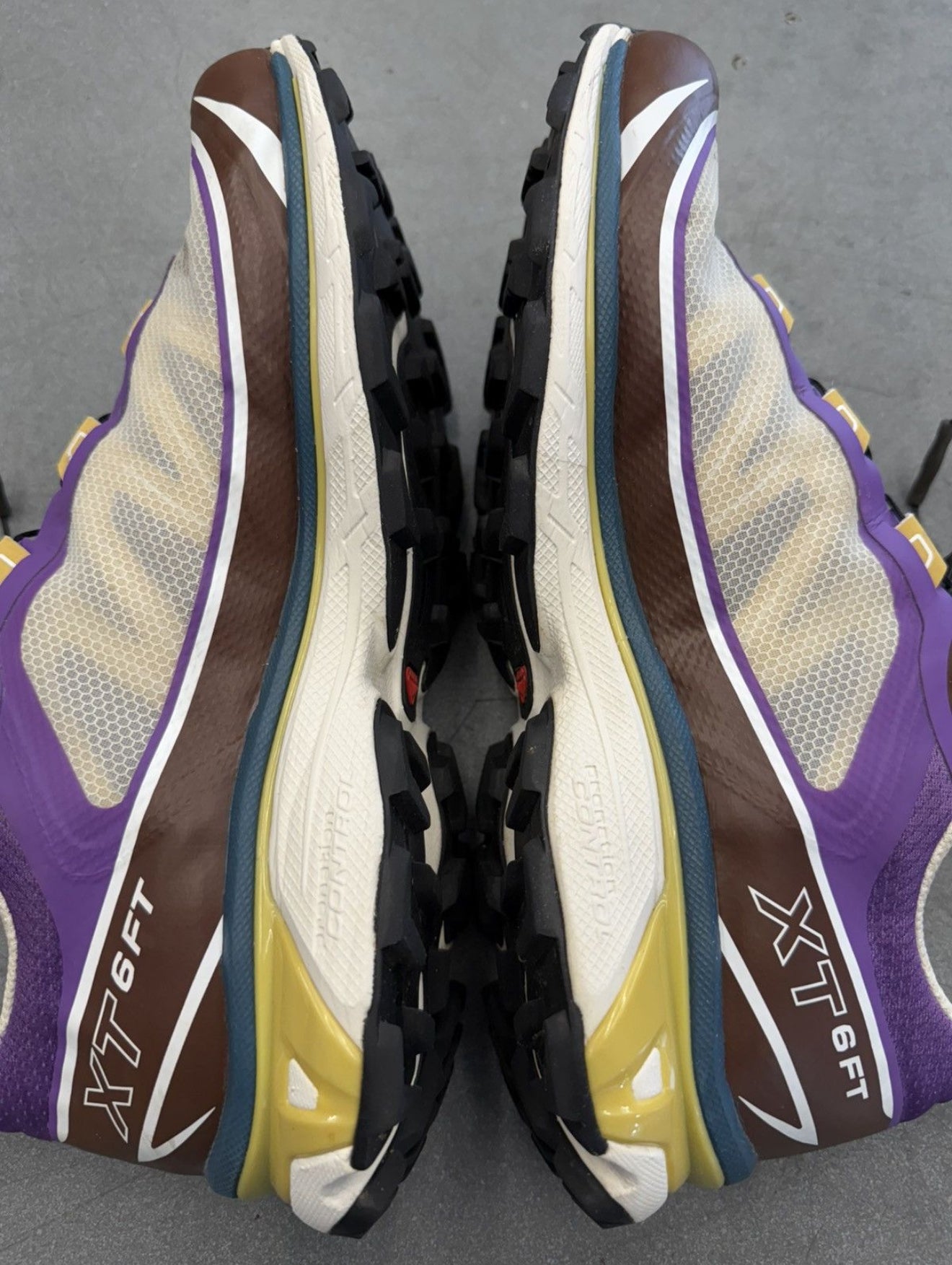 SIZE 12 SALOMON XT-6 FT ROYAL LILAC CHOCOLATE FONDANT (PRE-OWNED NO BOX)