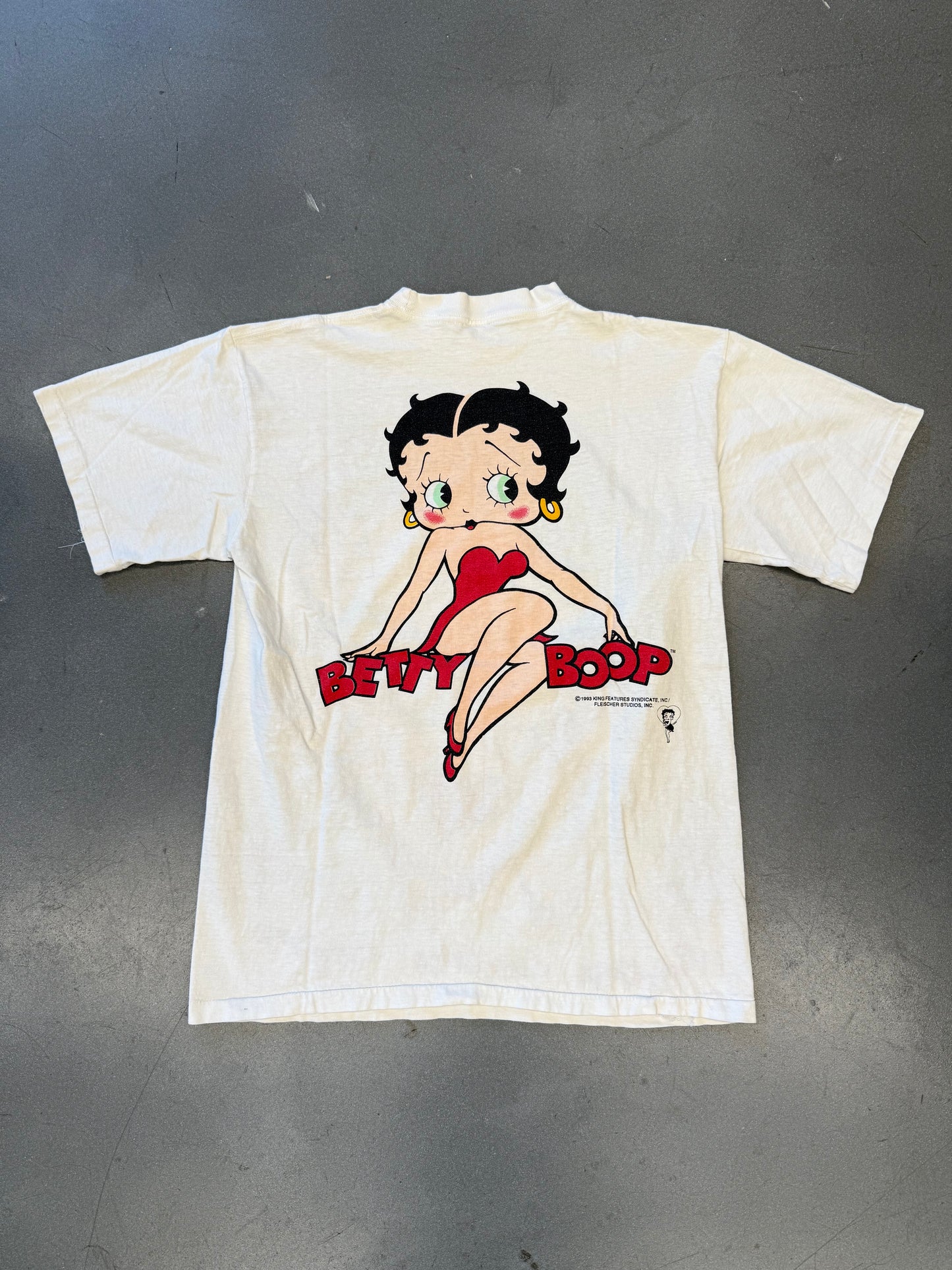 1993 BETTY BOOP BIMBO PUDGY AOP TEE (FADED TAG)