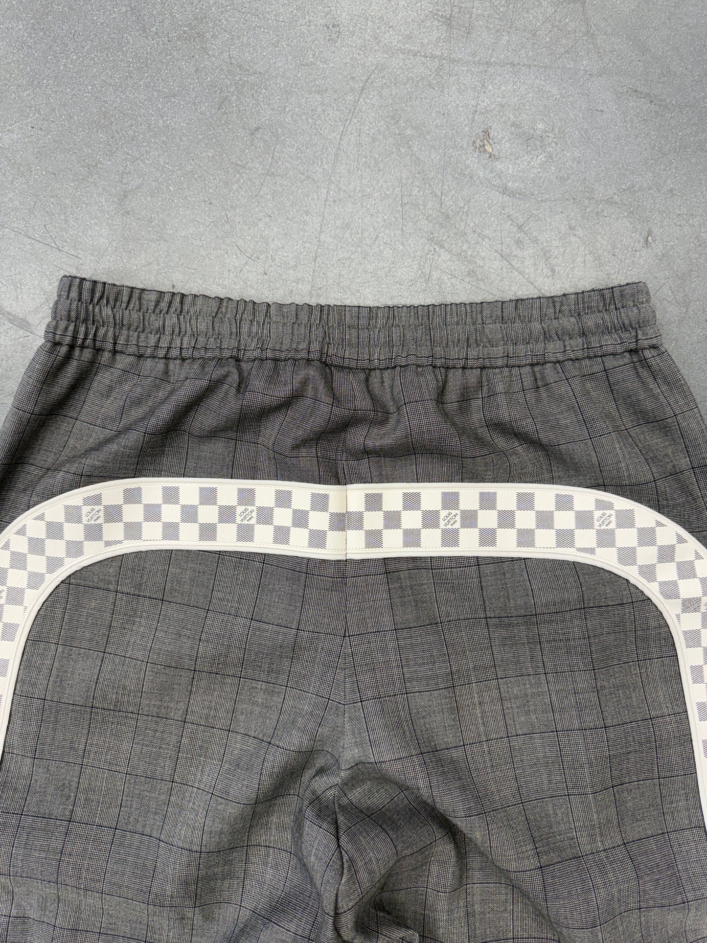 FW22 LOUIS VUITTON DAMIER SIDE STRIPE JOGGERS