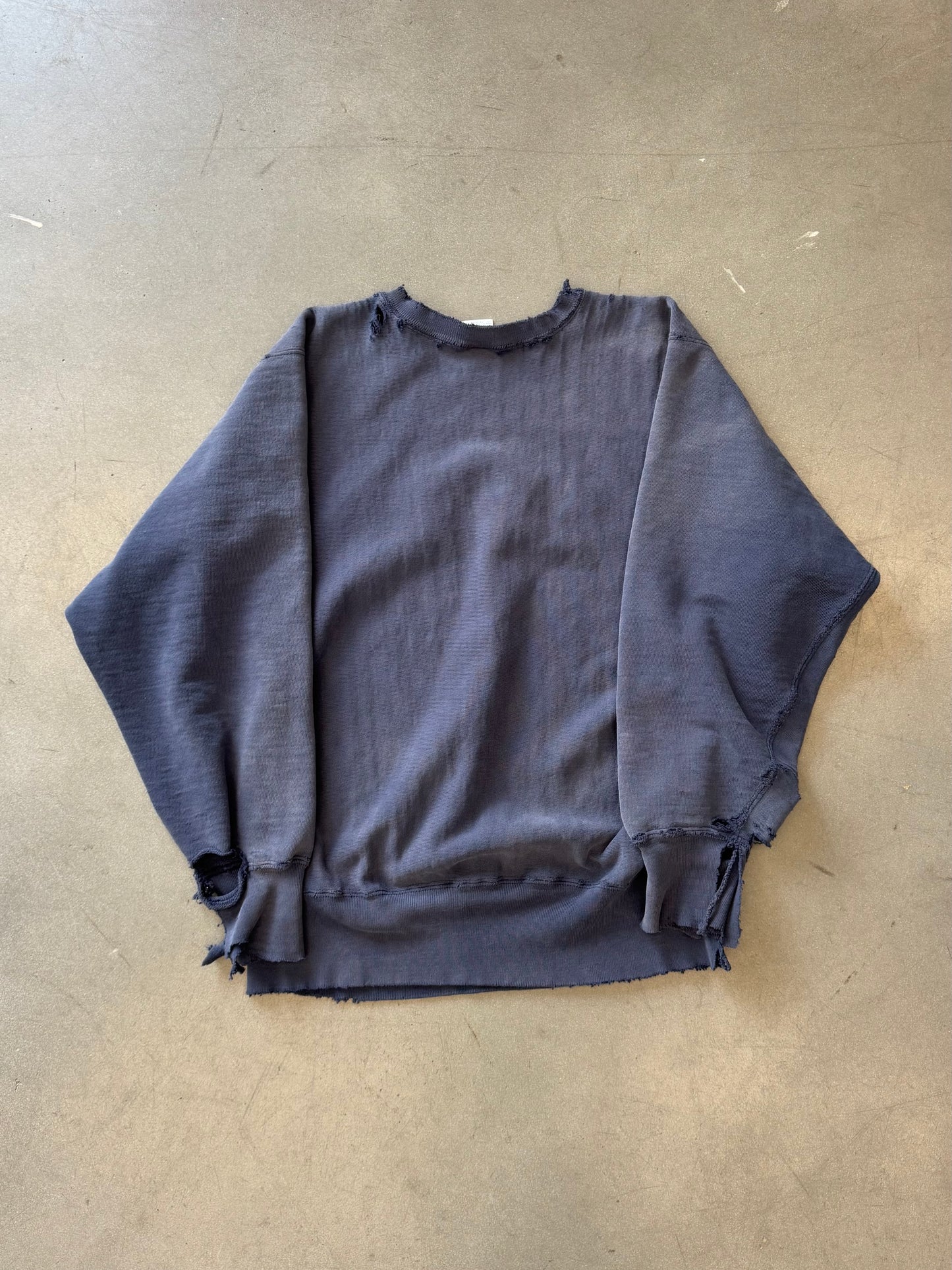 VINTAGE CHAMPION REVERSE WEAVE MICHIGAN DISTRESSED CREWNECK SWEATER