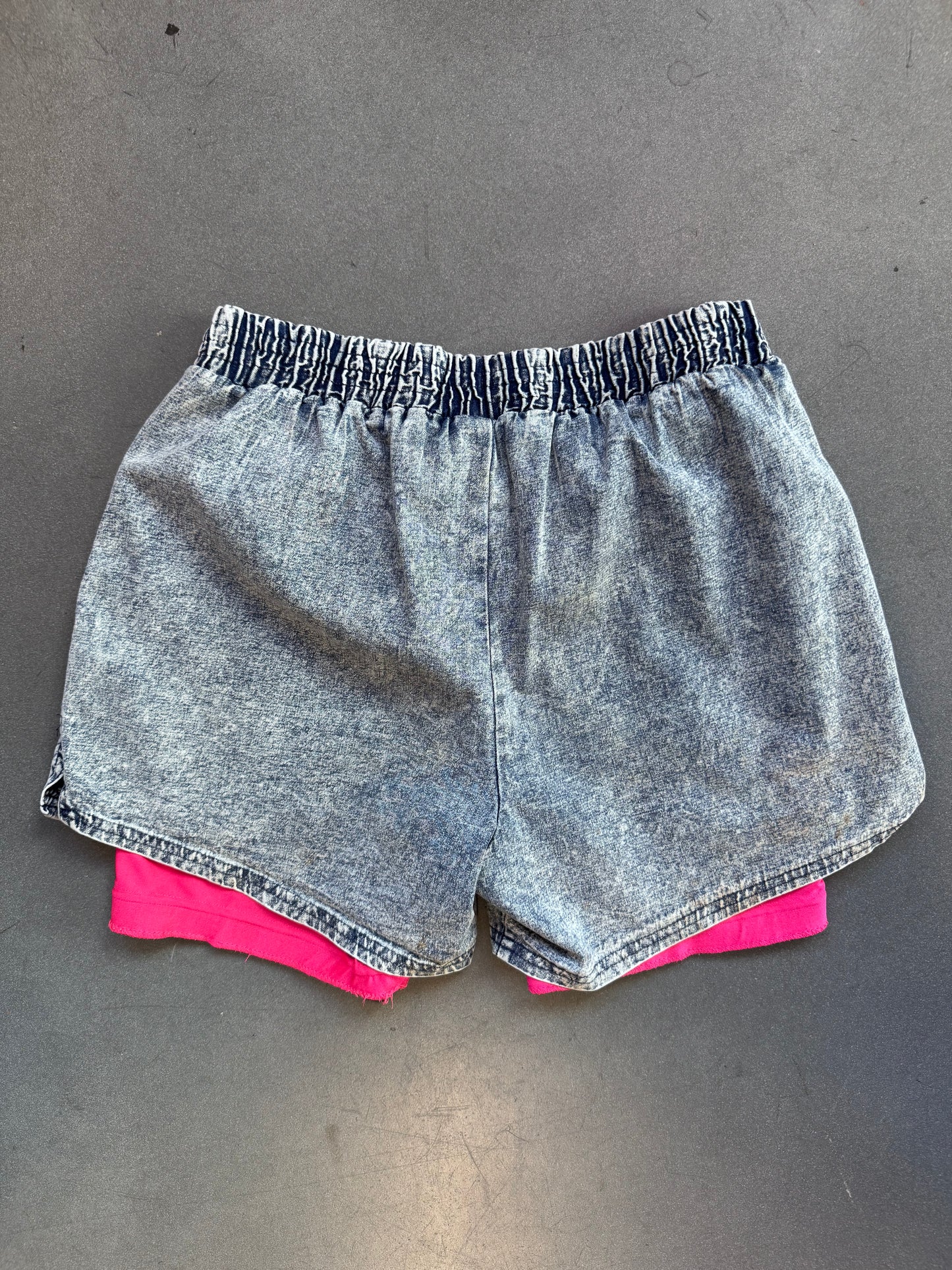 1990 NIKE AIR TECH CHALLENGE COURT DENIM TENNIS SHORTS ANDRE AGASSI