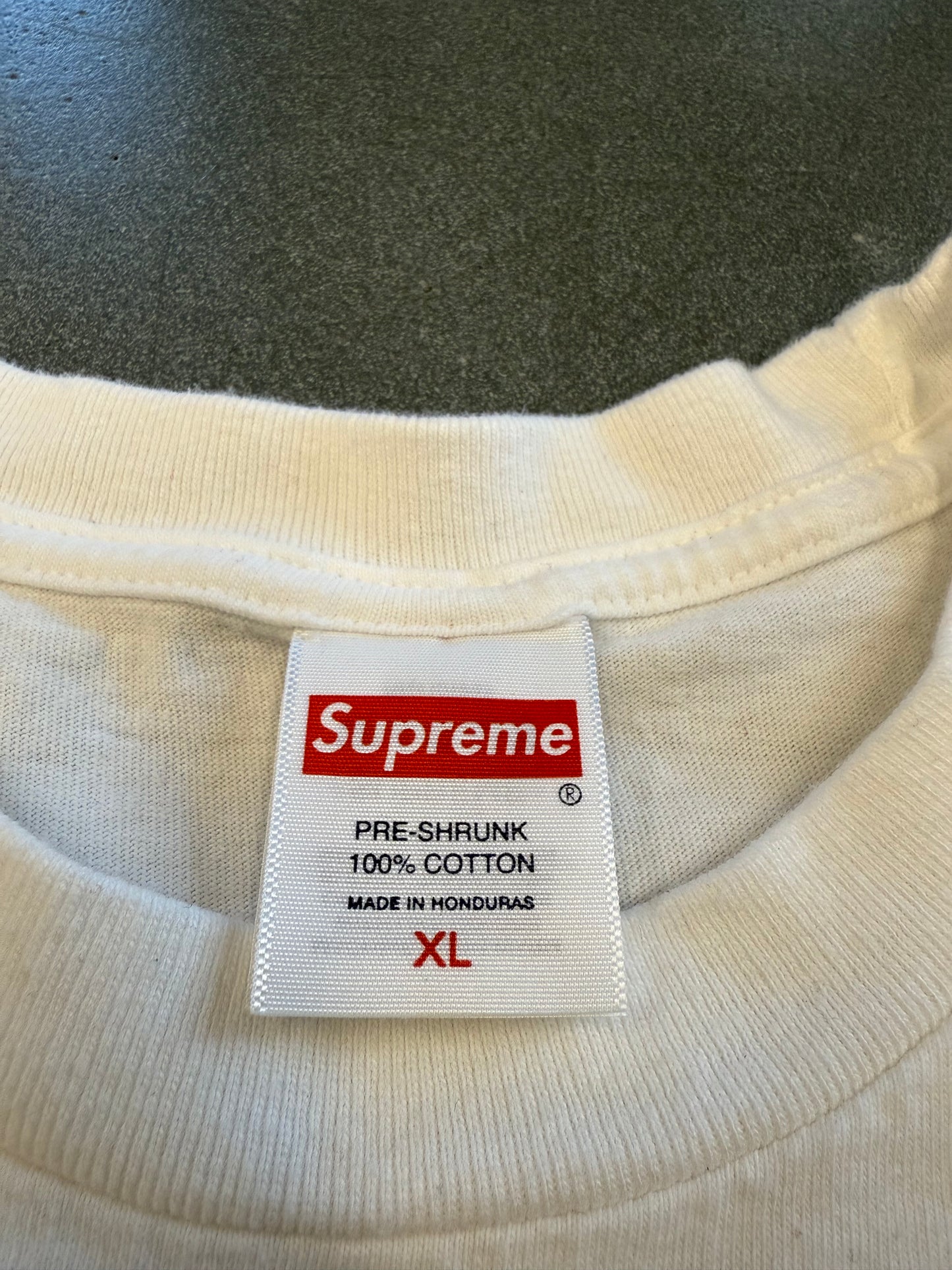 FW25 SUPREME PLAYBOI CARTI PHOTO TEE - WHITE (XL) (PRE-OWNED)